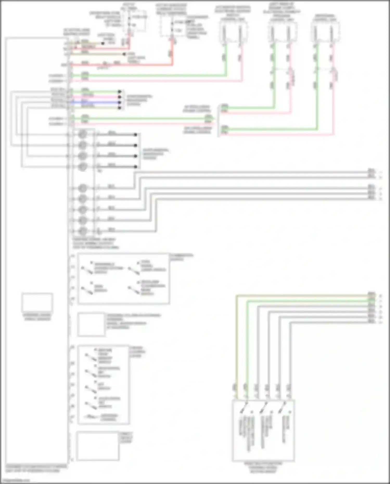 Wiring diagram accelerate, set switch for Mercedes-Benz GLC-class AMG X253 (2016-2019) (2 of 2)