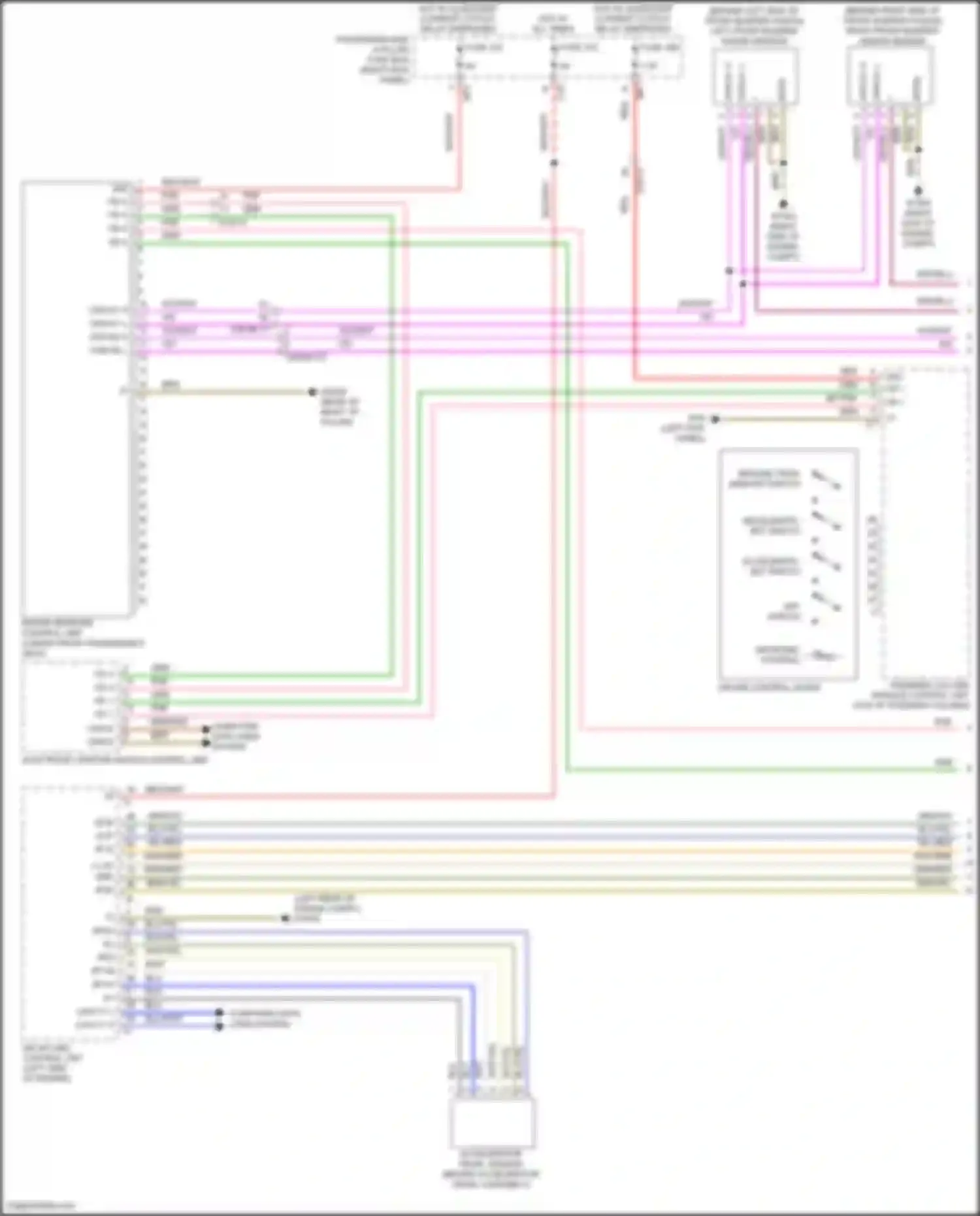 Wiring diagram accelerate, set switch for Mercedes-Benz GLC-class AMG X253 (2016-2019) (1 of 2)