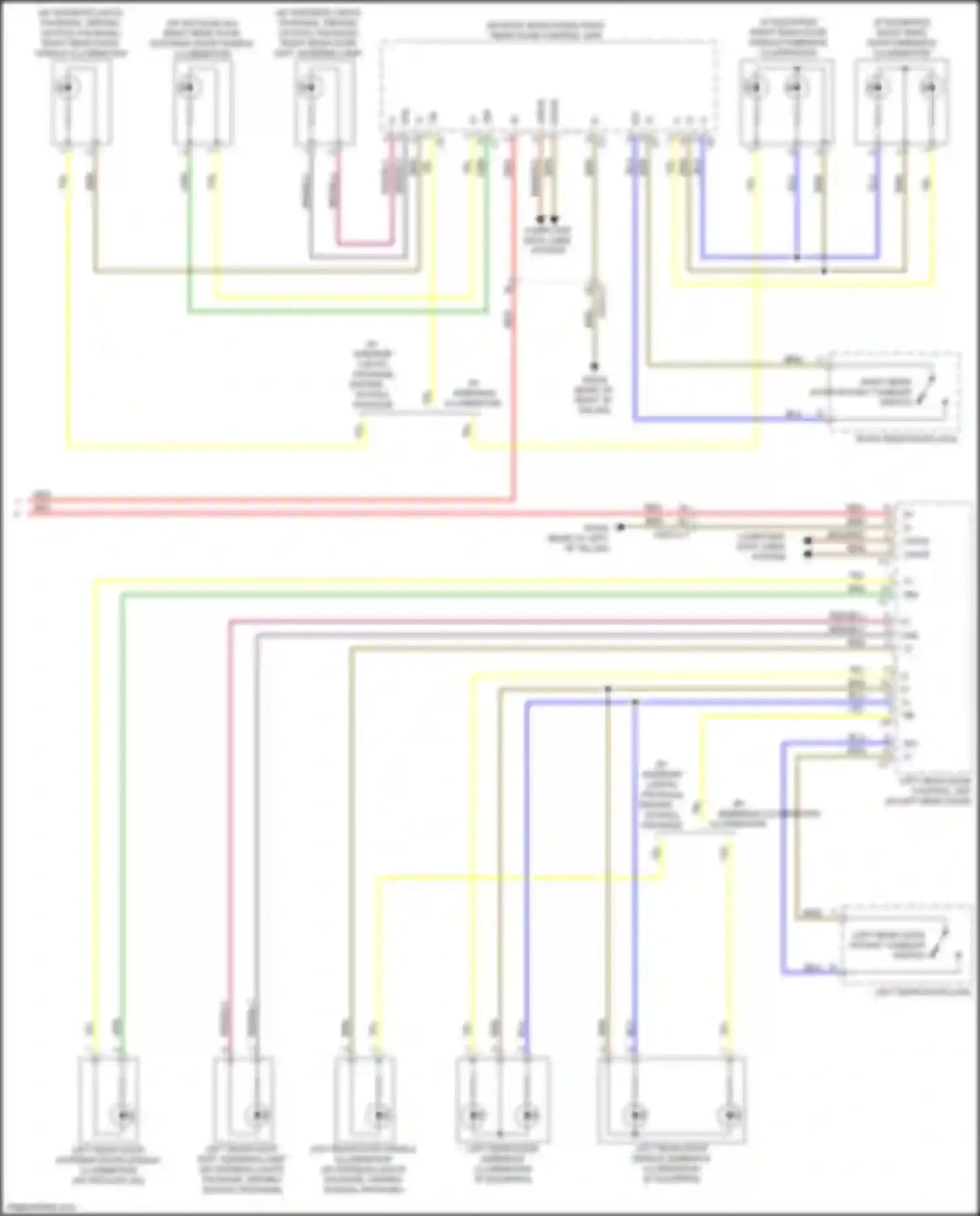 Wiring diagram ambiance illumination for Mercedes-Benz GLC-class AMG X253 (2016-2019) (1 of 1)