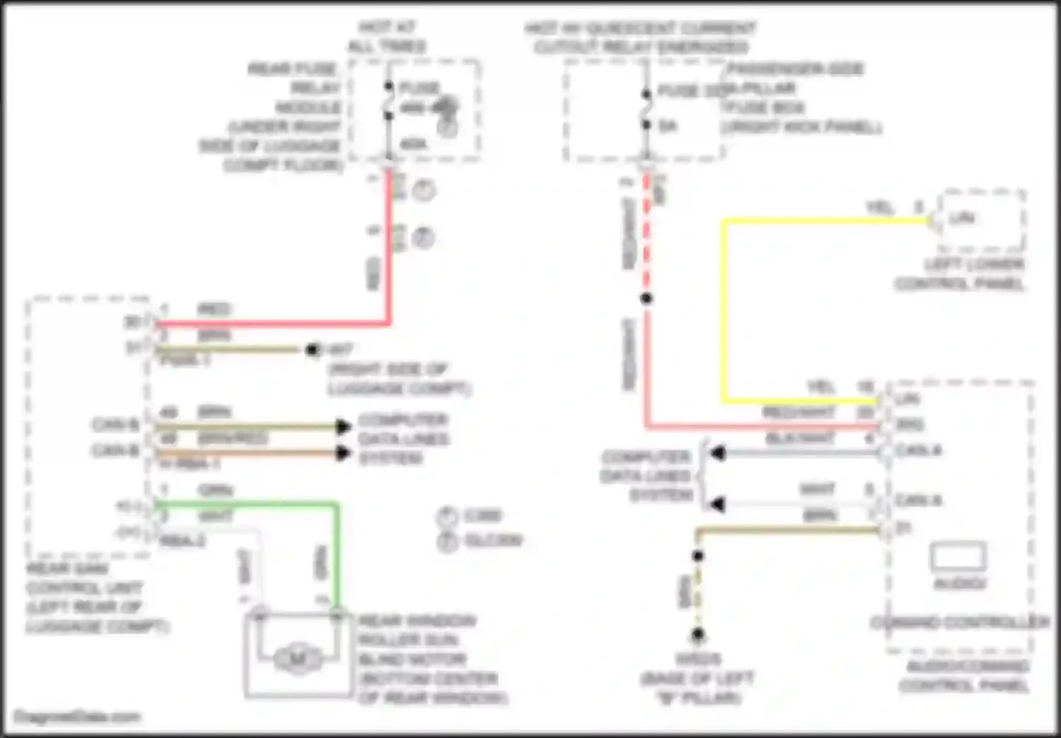 Wiring diagram can a l for Mercedes-Benz GLC-class AMG X253 (2016-2019) (19 of 20)