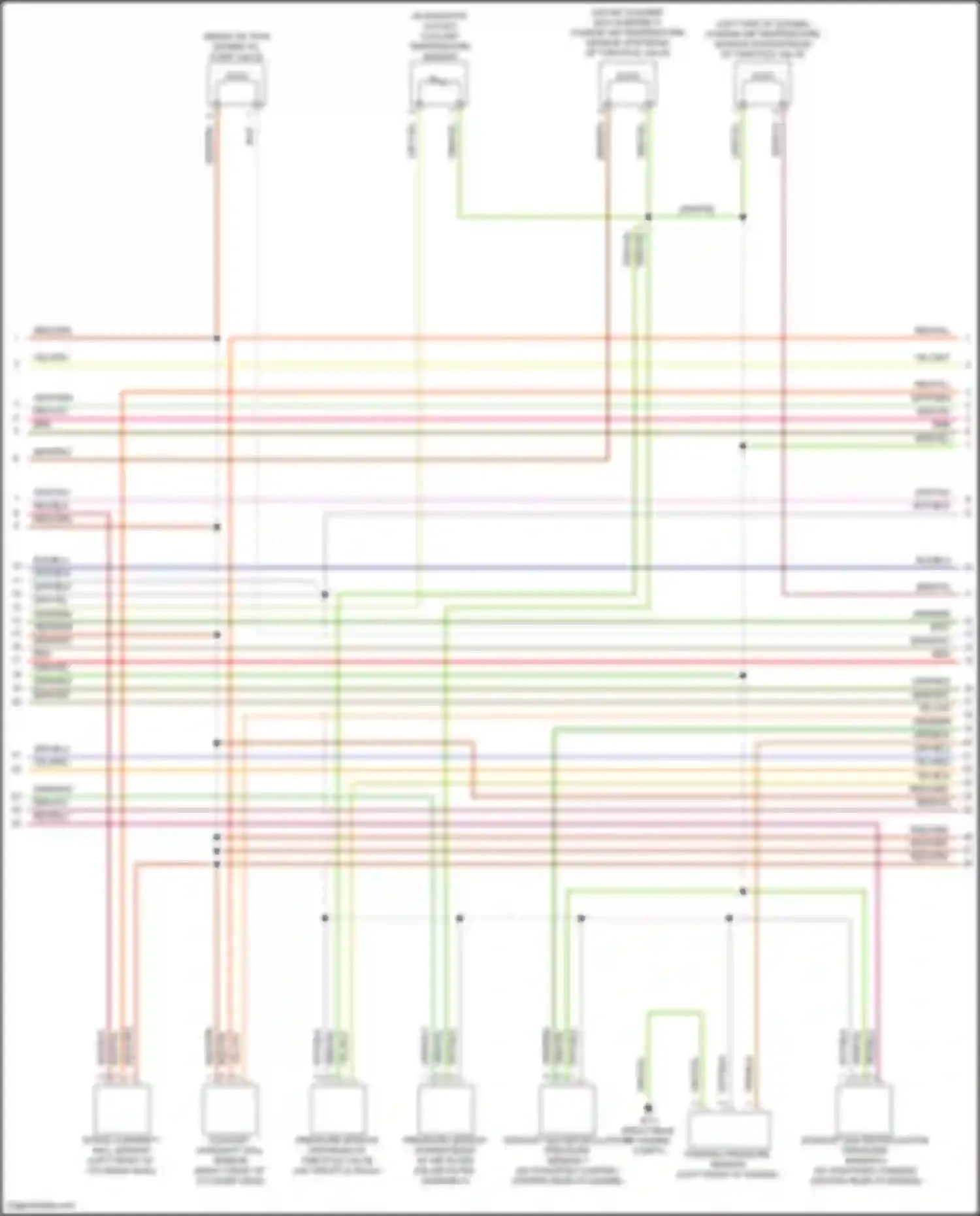 Wiring diagram coolant temperature sensor for Mercedes-Benz GLC-class AMG X253 (2016-2019) (3 of 3)