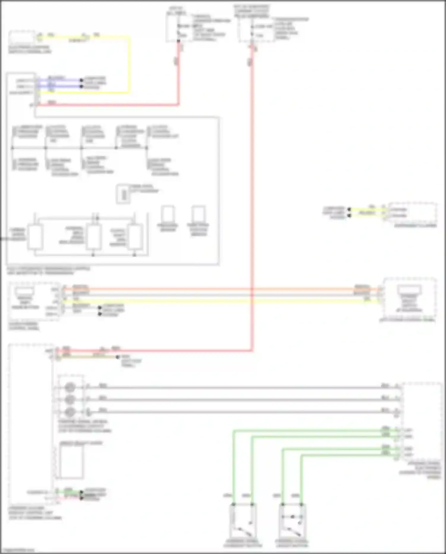 Wiring diagram direct select lever for Mercedes-Benz GLC-class AMG X253 (2016-2019) (1 of 3)