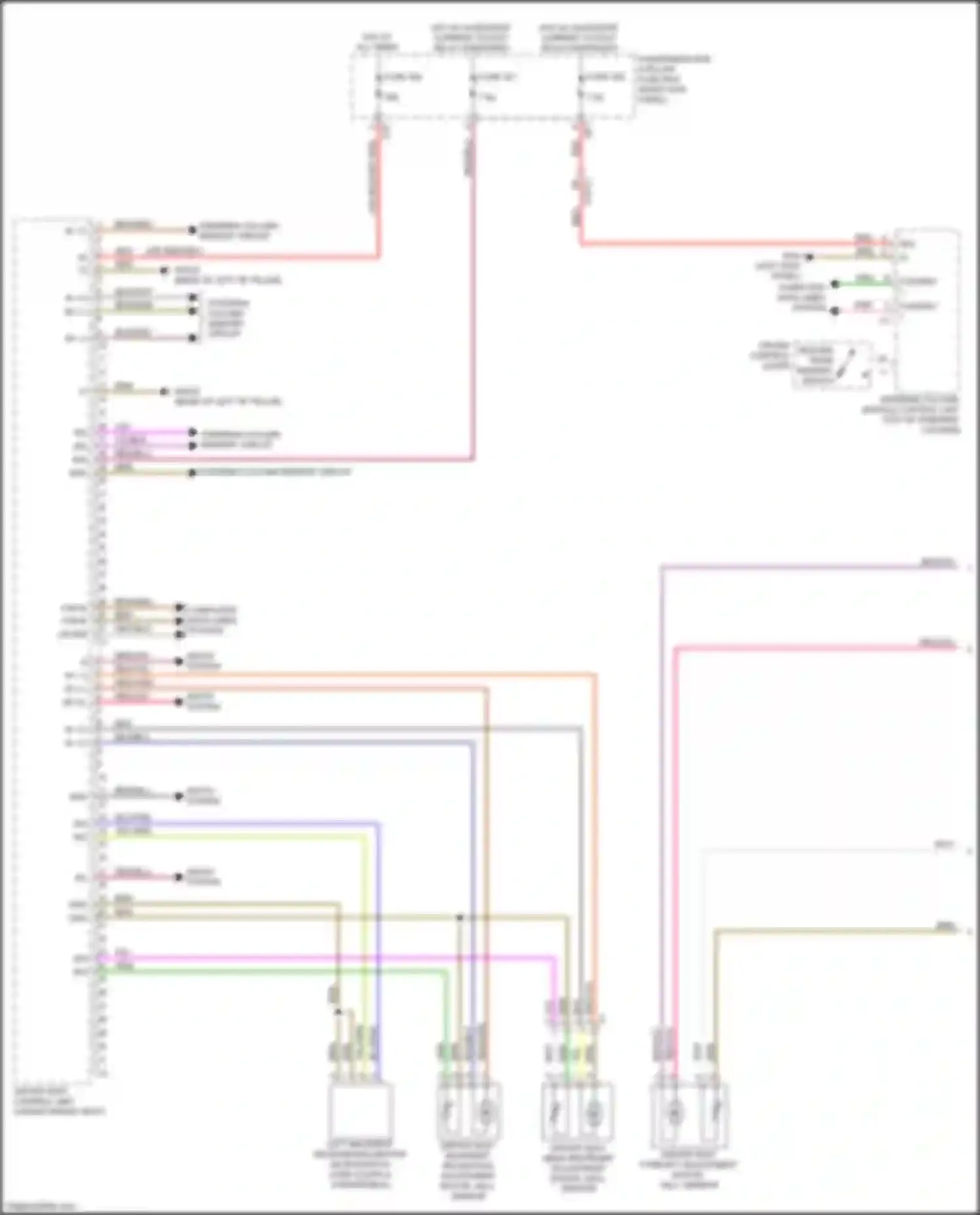Wiring diagram driver seat control unit for Mercedes-Benz GLC-class AMG X253 (2016-2019) (1 of 6)