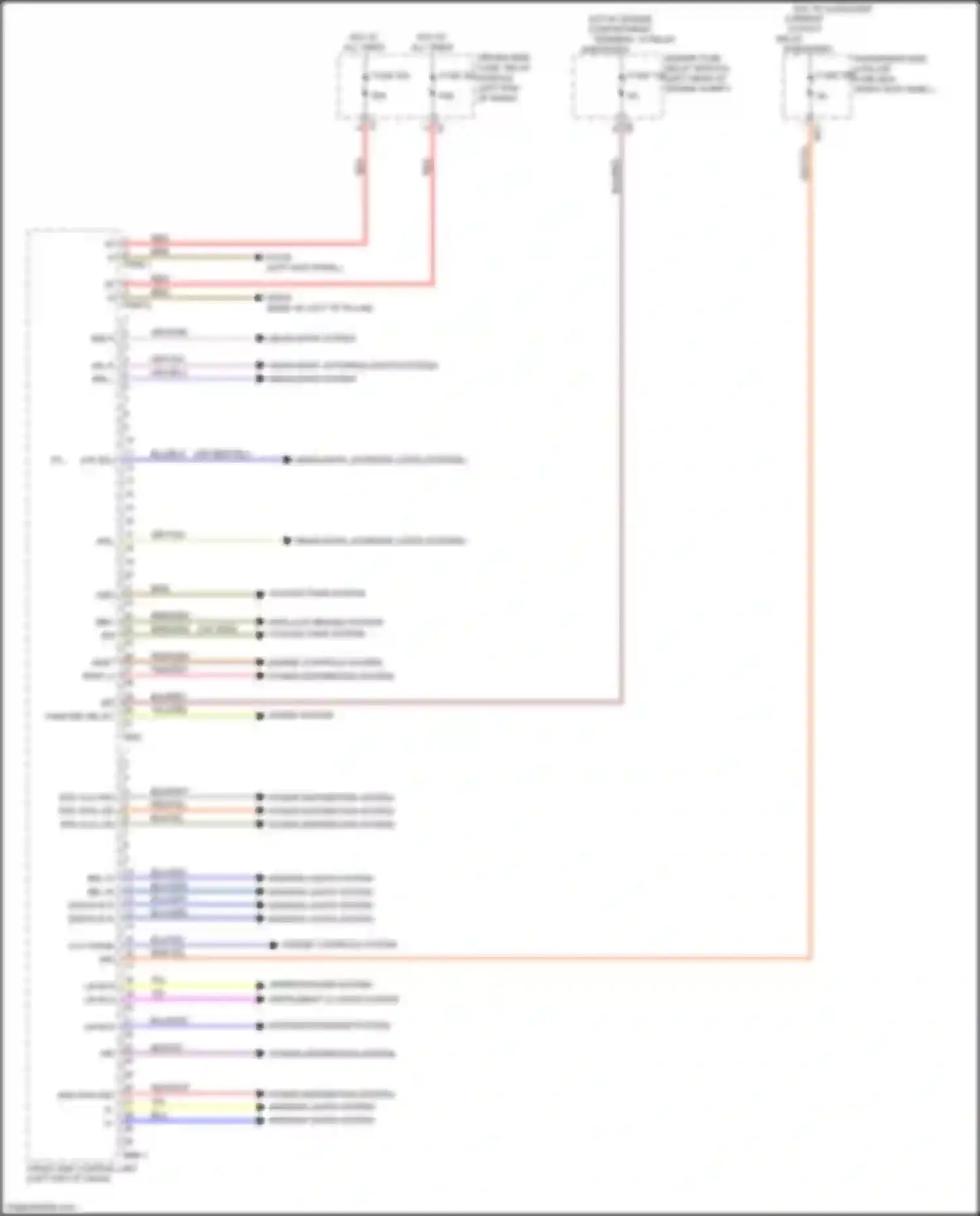 Wiring diagram driver-side fuse, relay module for Mercedes-Benz GLC-class AMG X253 (2016-2019) (5 of 32)