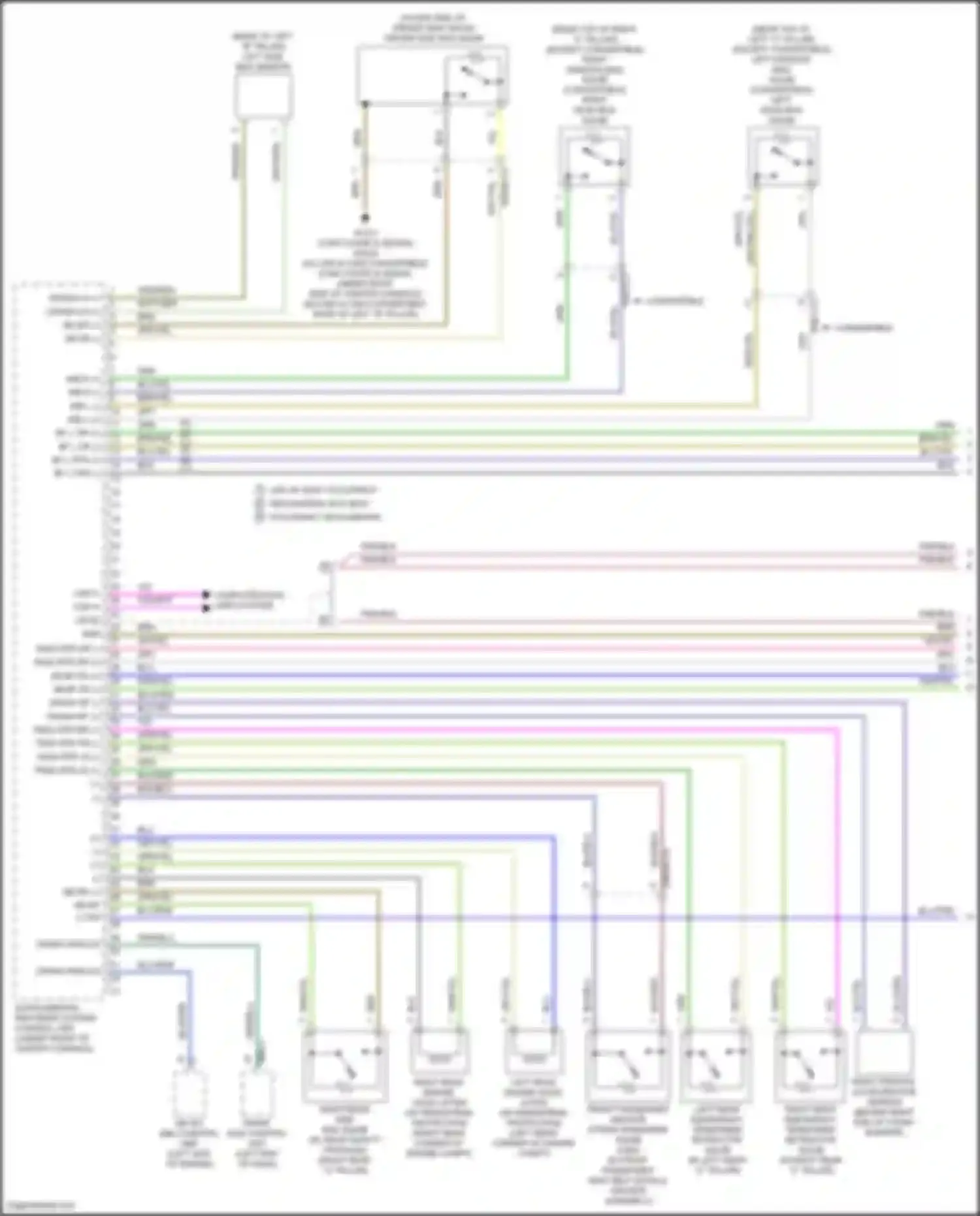 Wiring diagram front sam control unit for Mercedes-Benz GLC-class AMG X253 (2016-2019) (19 of 26)