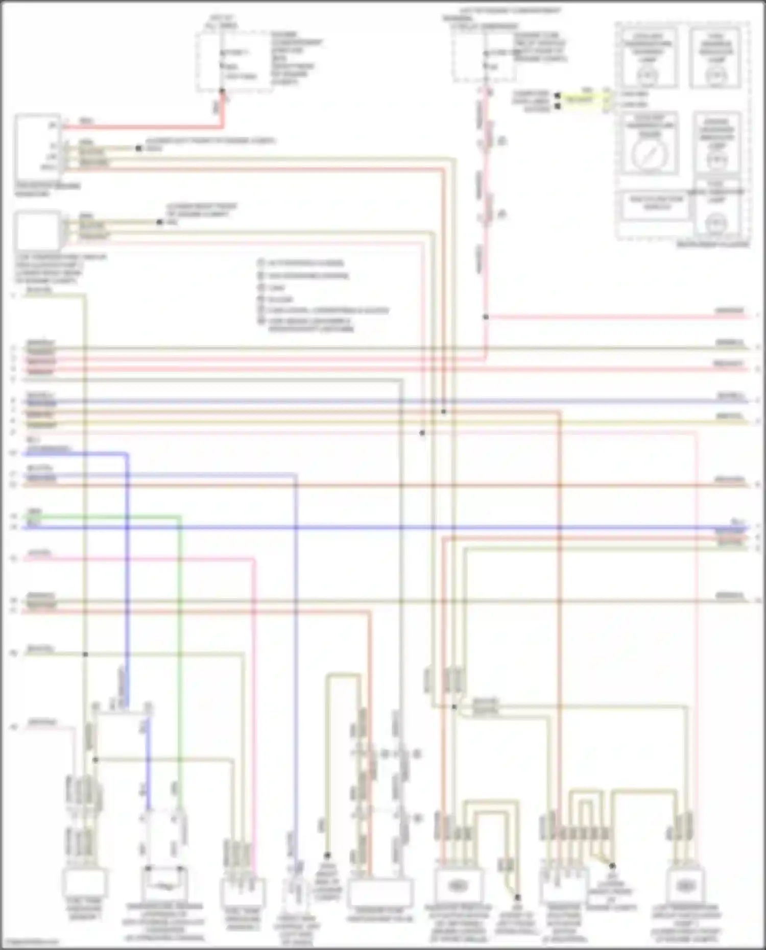 Wiring diagram fuel level indicator lamp for Mercedes-Benz GLC-class AMG X253 (2016-2019) (1 of 1)