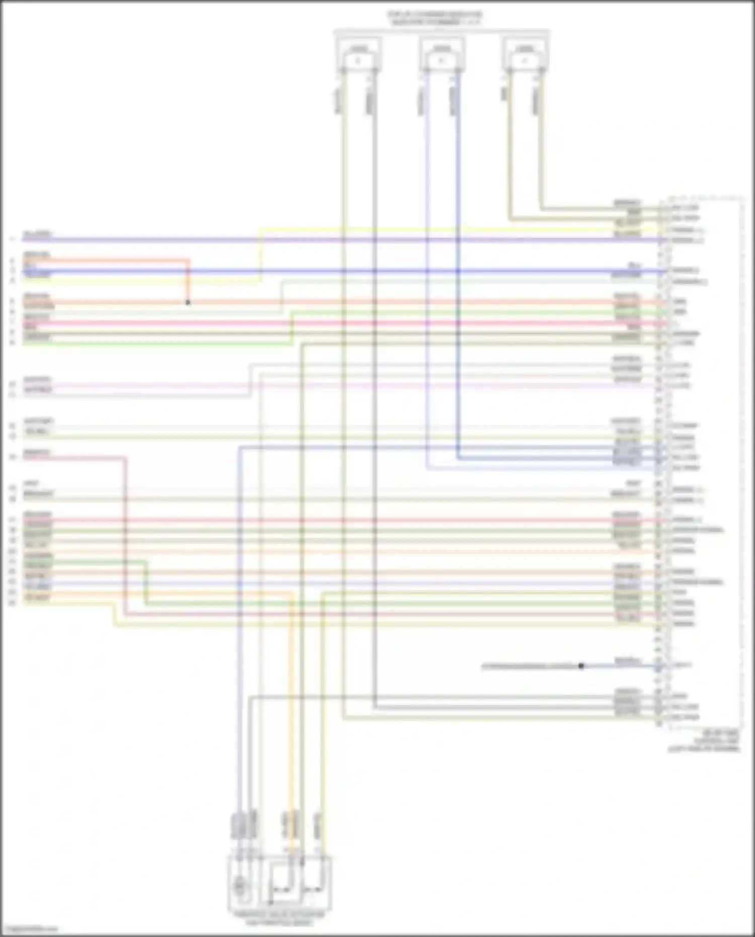 Wiring diagram inj low for Mercedes-Benz GLC-class AMG X253 (2016-2019) (2 of 2)