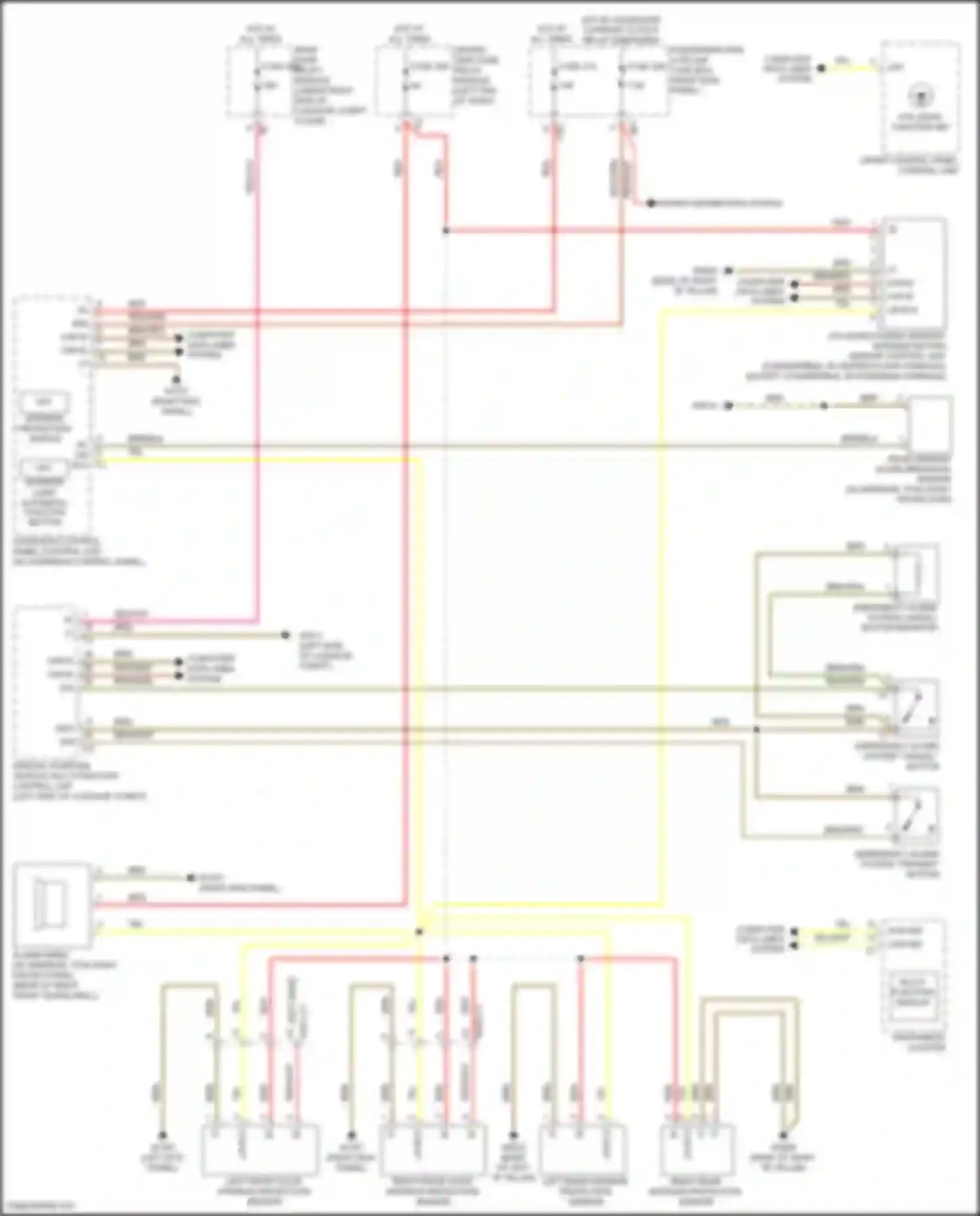 Wiring diagram interior lamp automatic function button for Mercedes-Benz GLC-class AMG X253 (2016-2019) (1 of 3)