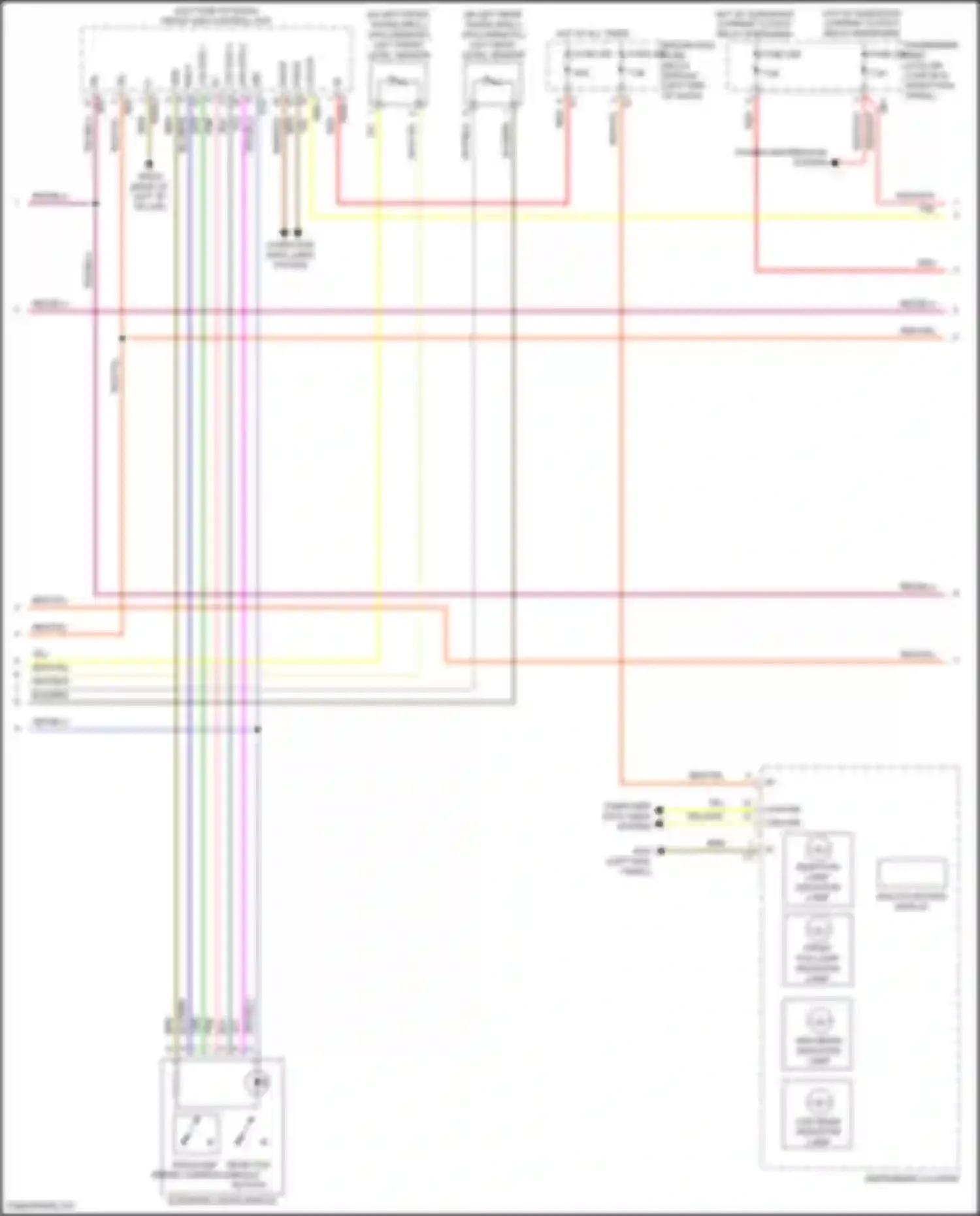 Wiring diagram left front level sensor for Mercedes-Benz GLC-class AMG X253 (2016-2019) (3 of 3)