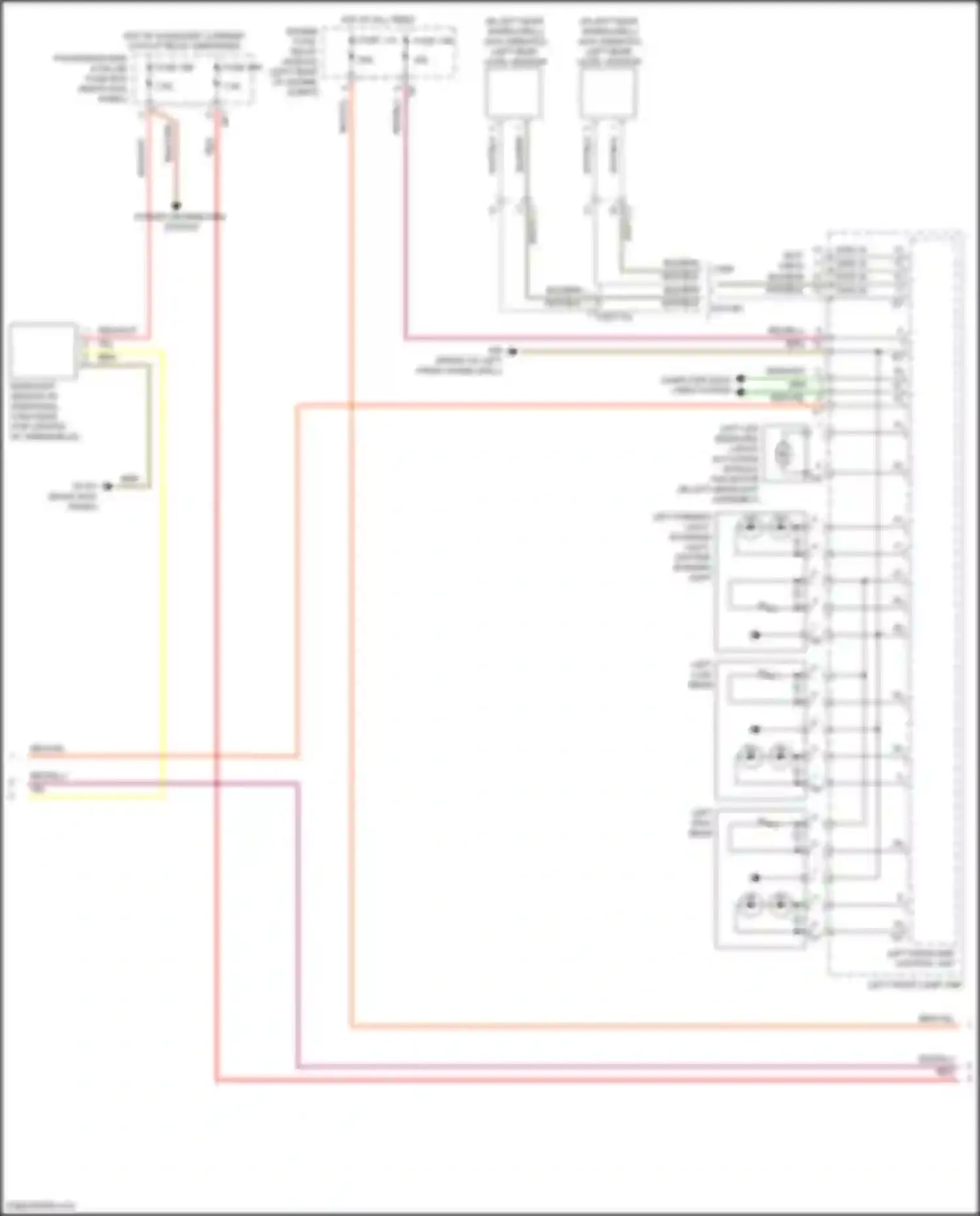 Wiring diagram left low beam for Mercedes-Benz GLC-class AMG X253 (2016-2019) (1 of 1)