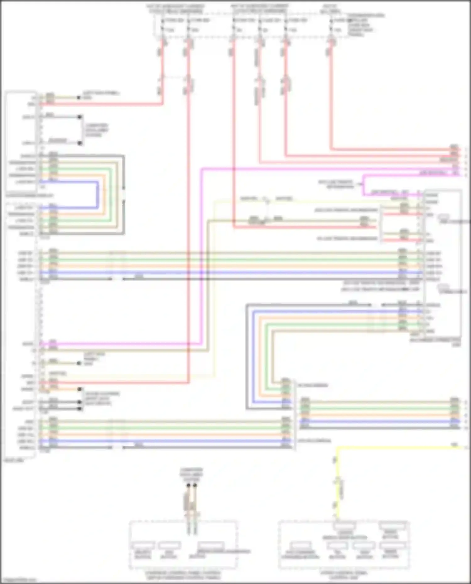 Wiring diagram multimedia connection unit for Mercedes-Benz GLC-class AMG X253 (2016-2019) (1 of 3)