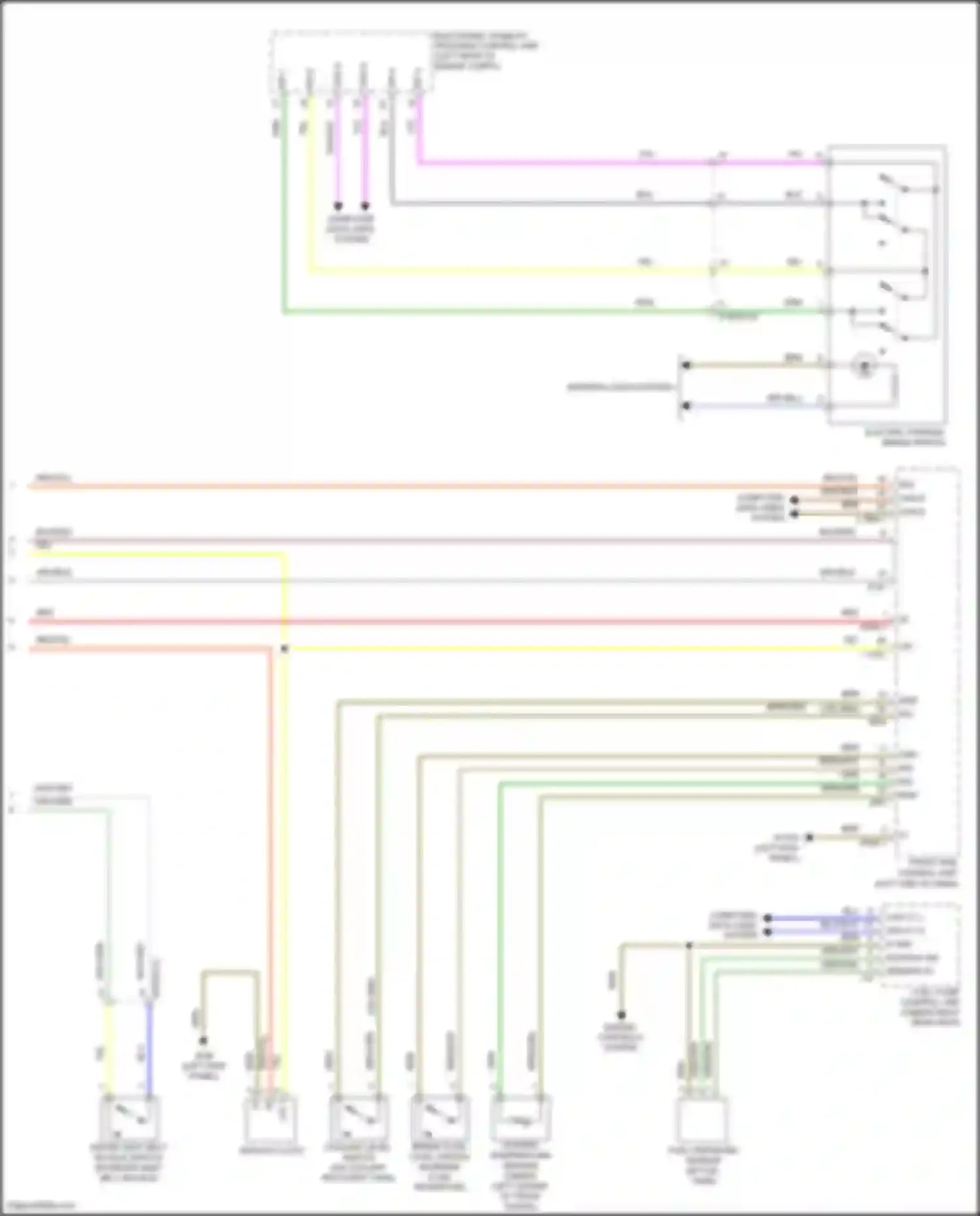 Wiring diagram outside temperature sensor for Mercedes-Benz GLC-class AMG X253 (2016-2019) (2 of 2)