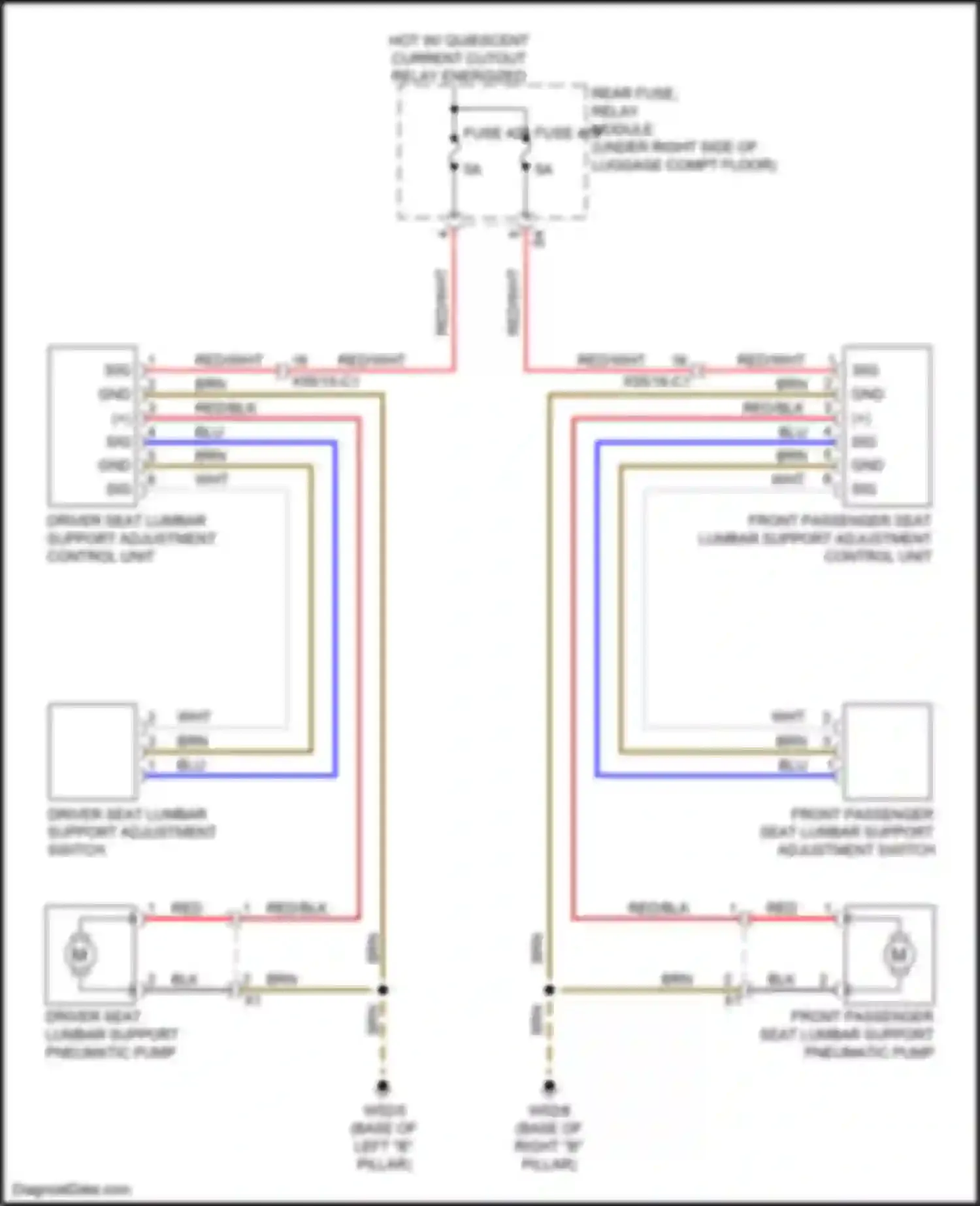 Wiring diagram rear fuse, relay module for Mercedes-Benz GLC-class AMG X253 (2016-2019) (35 of 49)