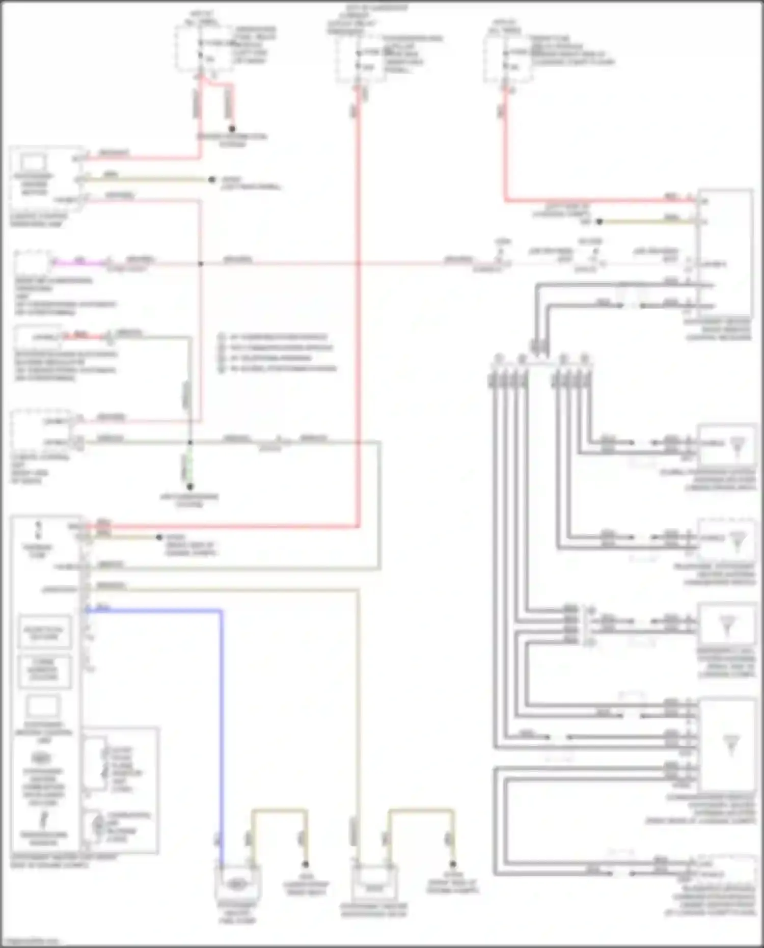 Wiring diagram rear fuse, relay module for Mercedes-Benz GLC-class AMG X253 (2016-2019) (48 of 49)