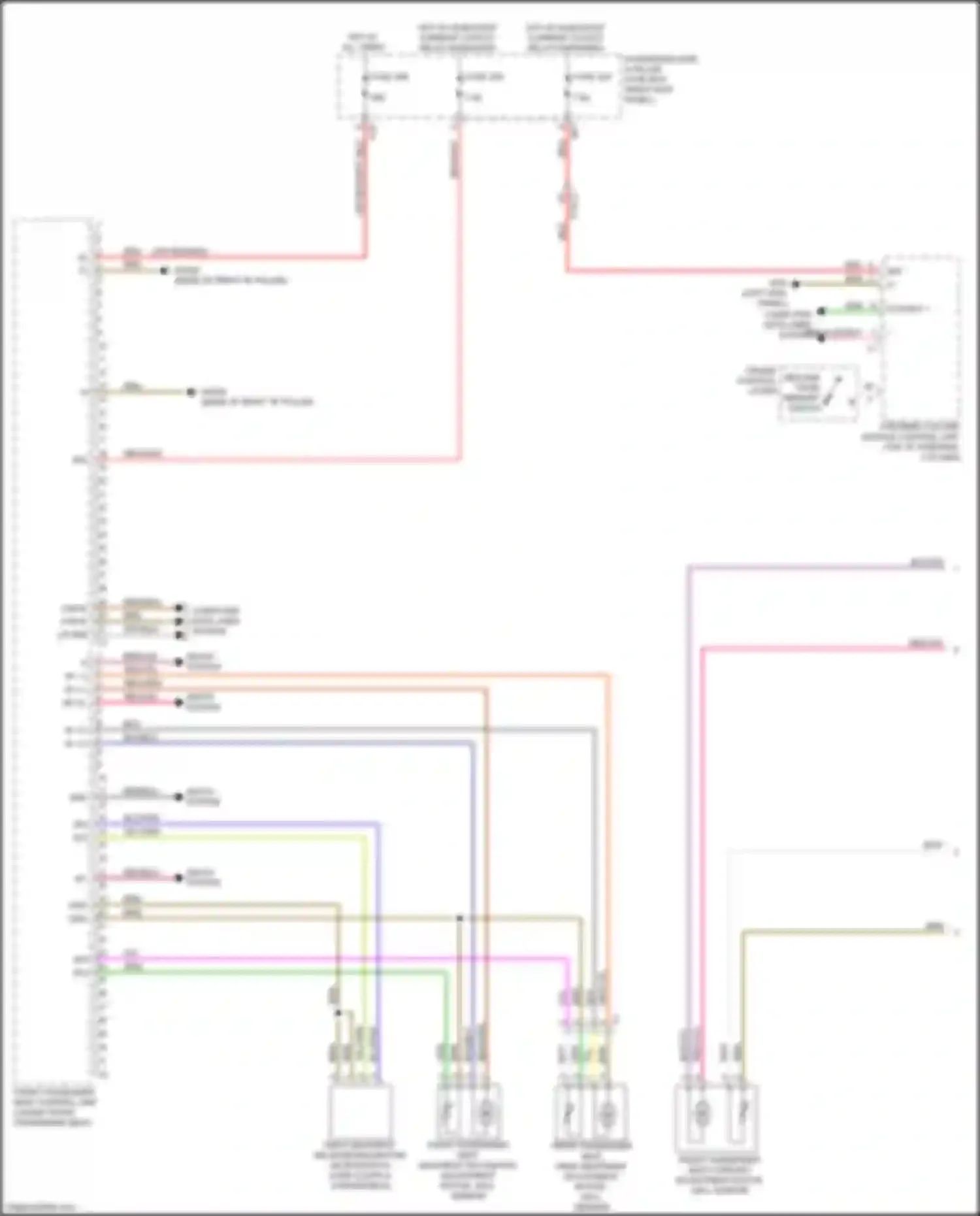Wiring diagram resume from memory switch for Mercedes-Benz GLC-class AMG X253 (2016-2019) (4 of 5)