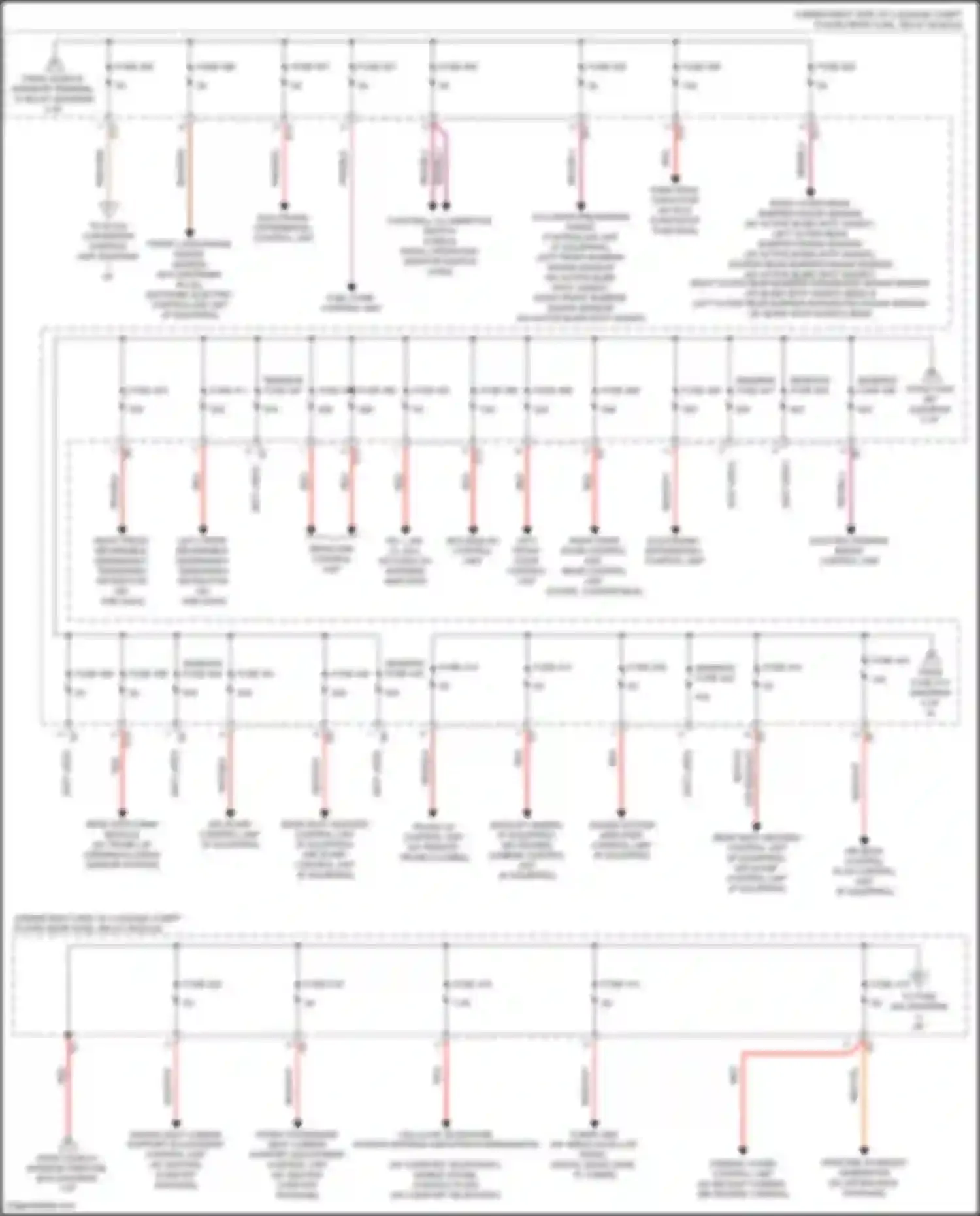 Wiring diagram right front bumper radar sensor for Mercedes-Benz GLC-class AMG X253 (2016-2019) (3 of 3)