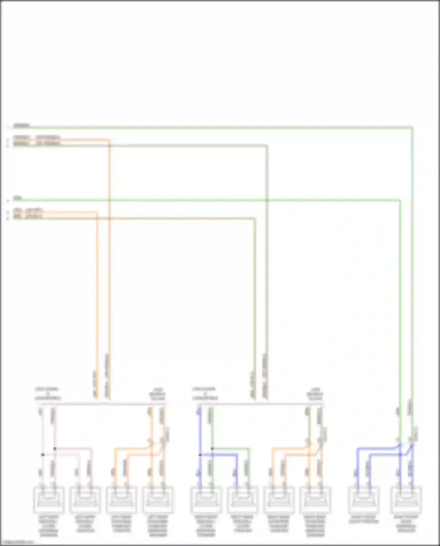 Wiring diagram right front door tweeter for Mercedes-Benz GLC-class AMG X253 (2016-2019) (1 of 1)