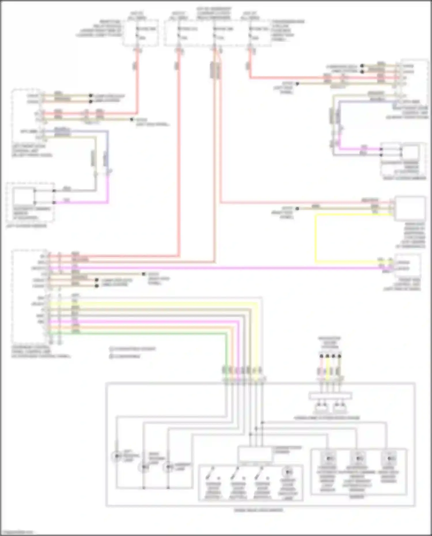 Wiring diagram right reading lamp for Mercedes-Benz GLC-class AMG X253 (2016-2019) (1 of 3)