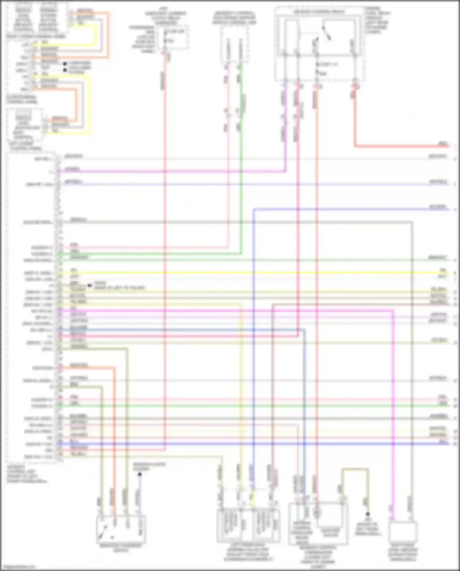 Wiring diagram right rear level sensor for Mercedes-Benz GLC-class AMG X253 (2016-2019) (1 of 1)