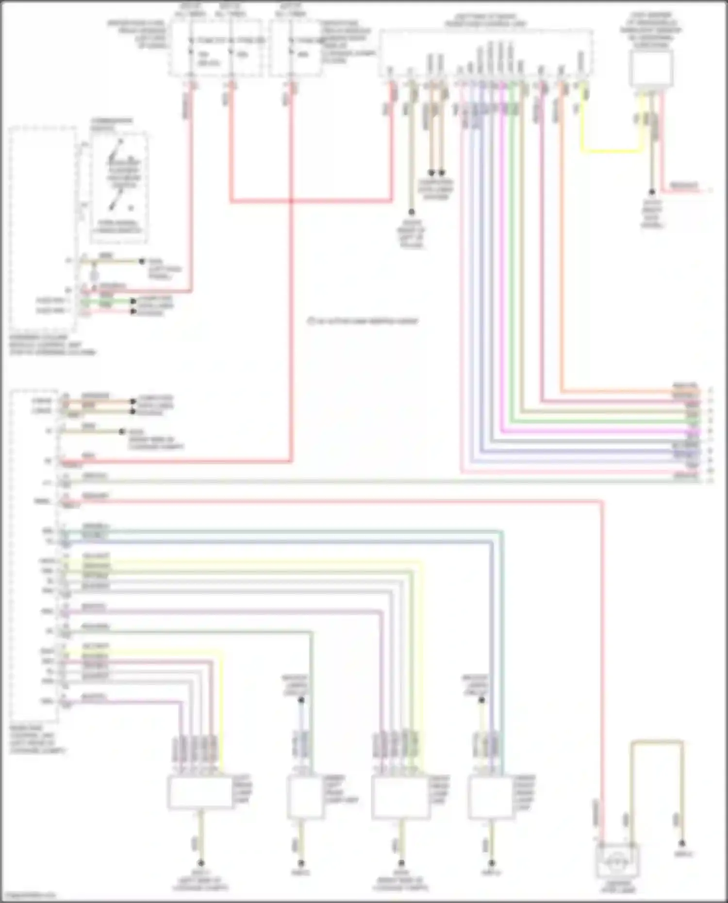 Wiring diagram steering column module control unit for Mercedes-Benz GLC-class AMG X253 (2016-2019) (12 of 24)