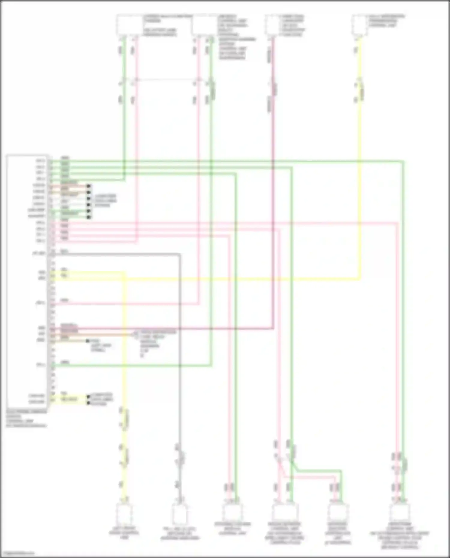 Wiring diagram stereo multi-function camera for Mercedes-Benz GLC-class AMG X253 (2016-2019) (1 of 3)