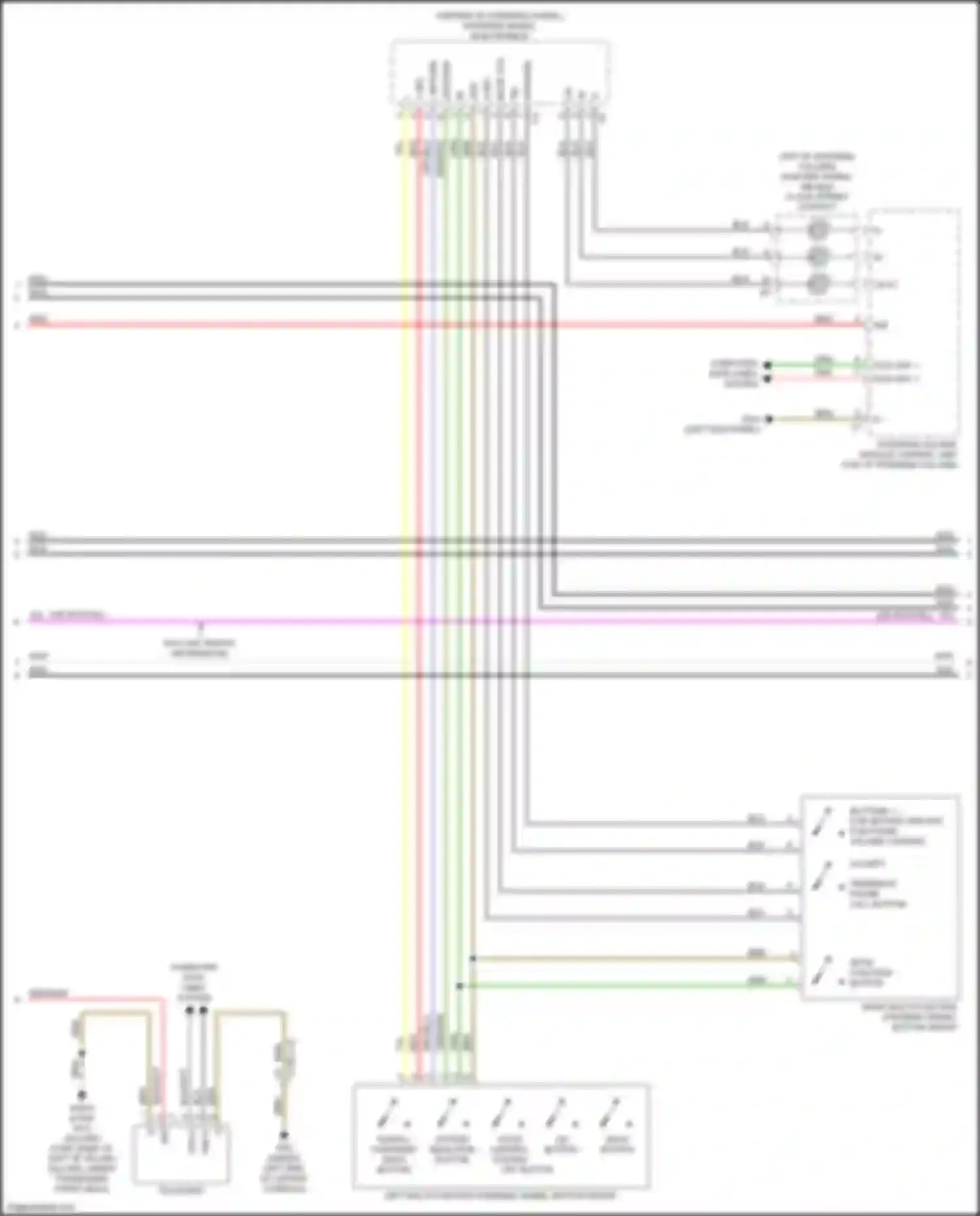 Wiring diagram voice control system off button for Mercedes-Benz GLC-class AMG X253 (2016-2019) (1 of 3)