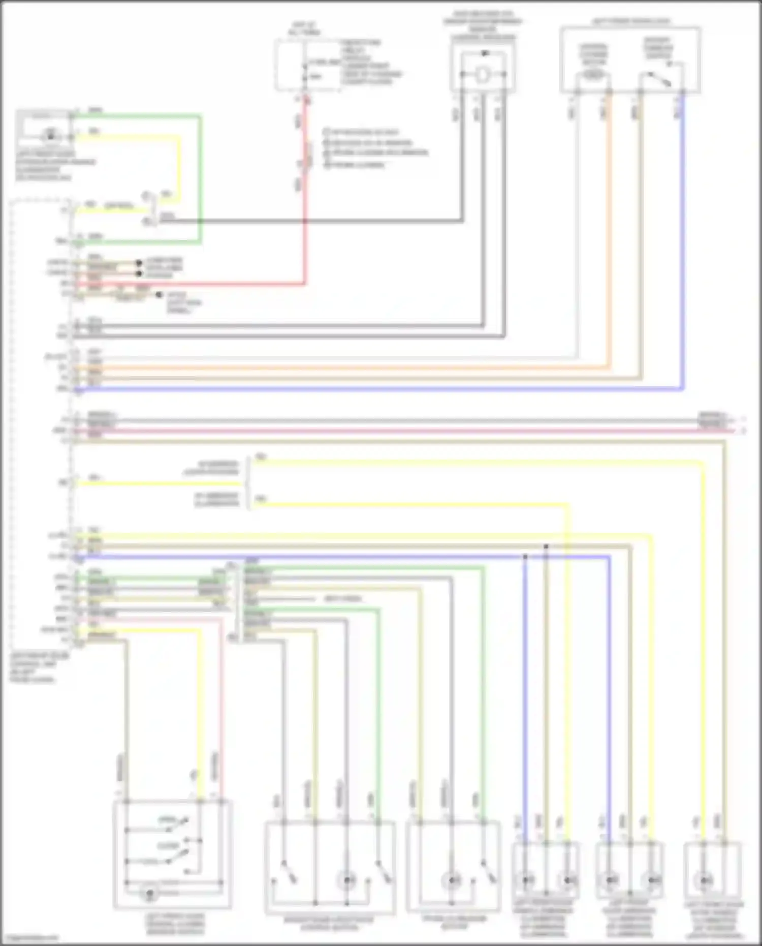 Wiring diagram w/ keyless go w/o keyless go w/ remote trunk closing w/o remote trunk closing for Mercedes-Benz GLC-class AMG X253 (2016-2019) (1 of 1)