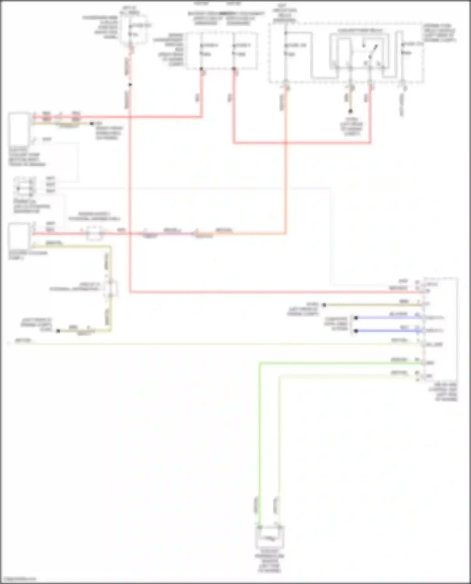 GLC-class Coupe Mercedes-Benz C253 facelift (2019-2023): Cooling fan circuit (2 of 2)