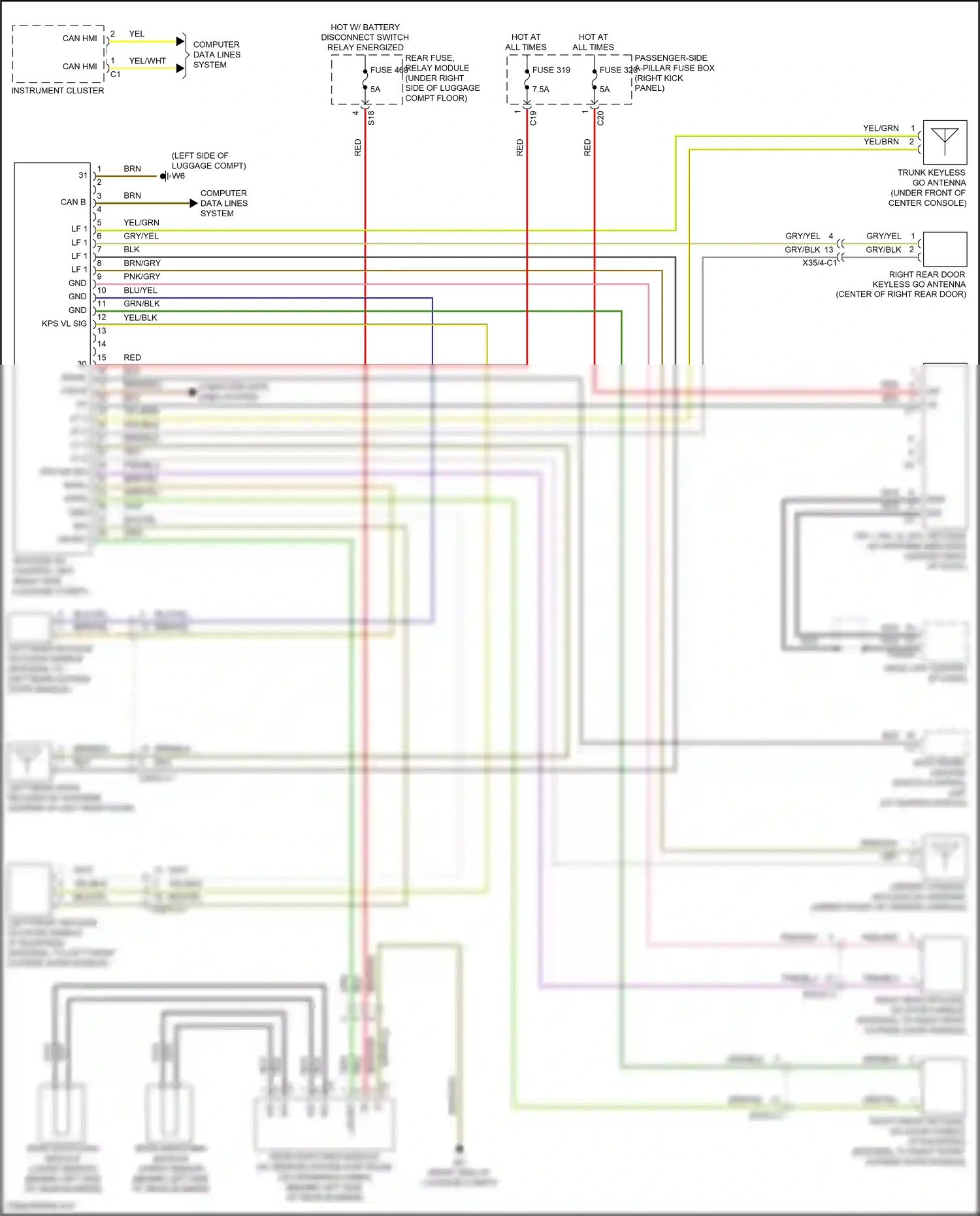 Wiring diagram computer data lines system for Mercedes-Benz GLC-class Coupe C253 facelift (2019-2023) (68 of 99)
