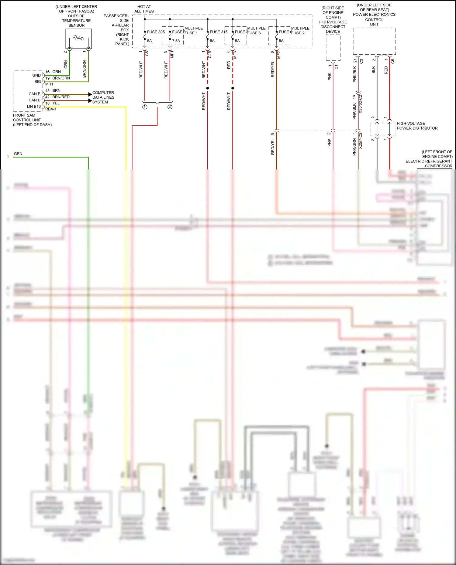 Wiring diagram computer data lines system for Mercedes-Benz GLC-class Coupe C253 facelift (2019-2023) (32 of 99)