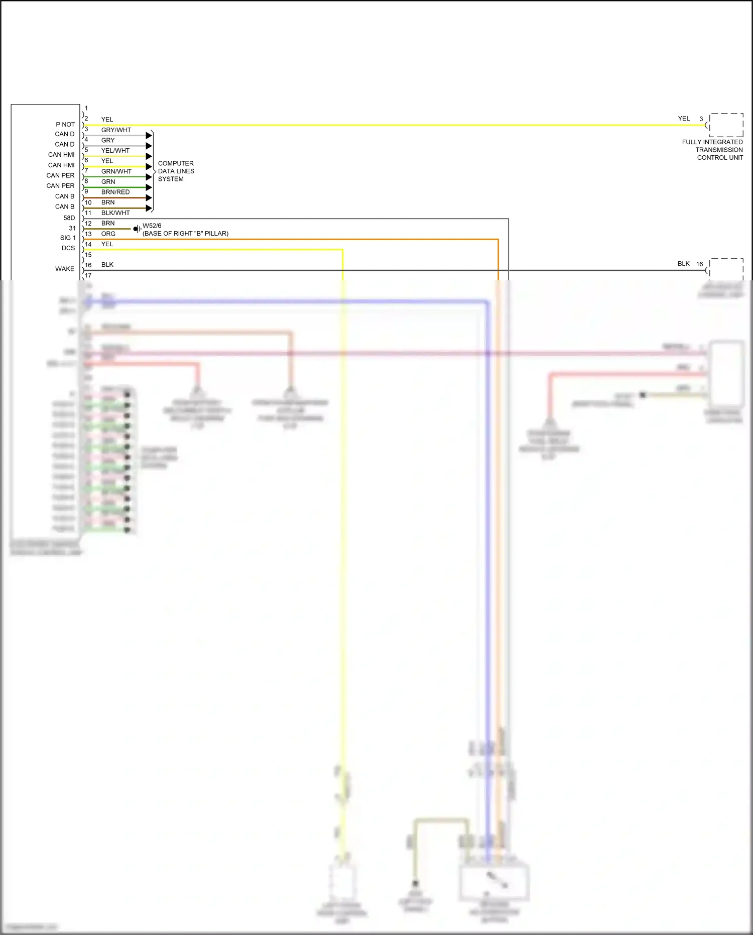 Wiring diagram computer data lines system for Mercedes-Benz GLC-class Coupe C253 facelift (2019-2023) (36 of 99)