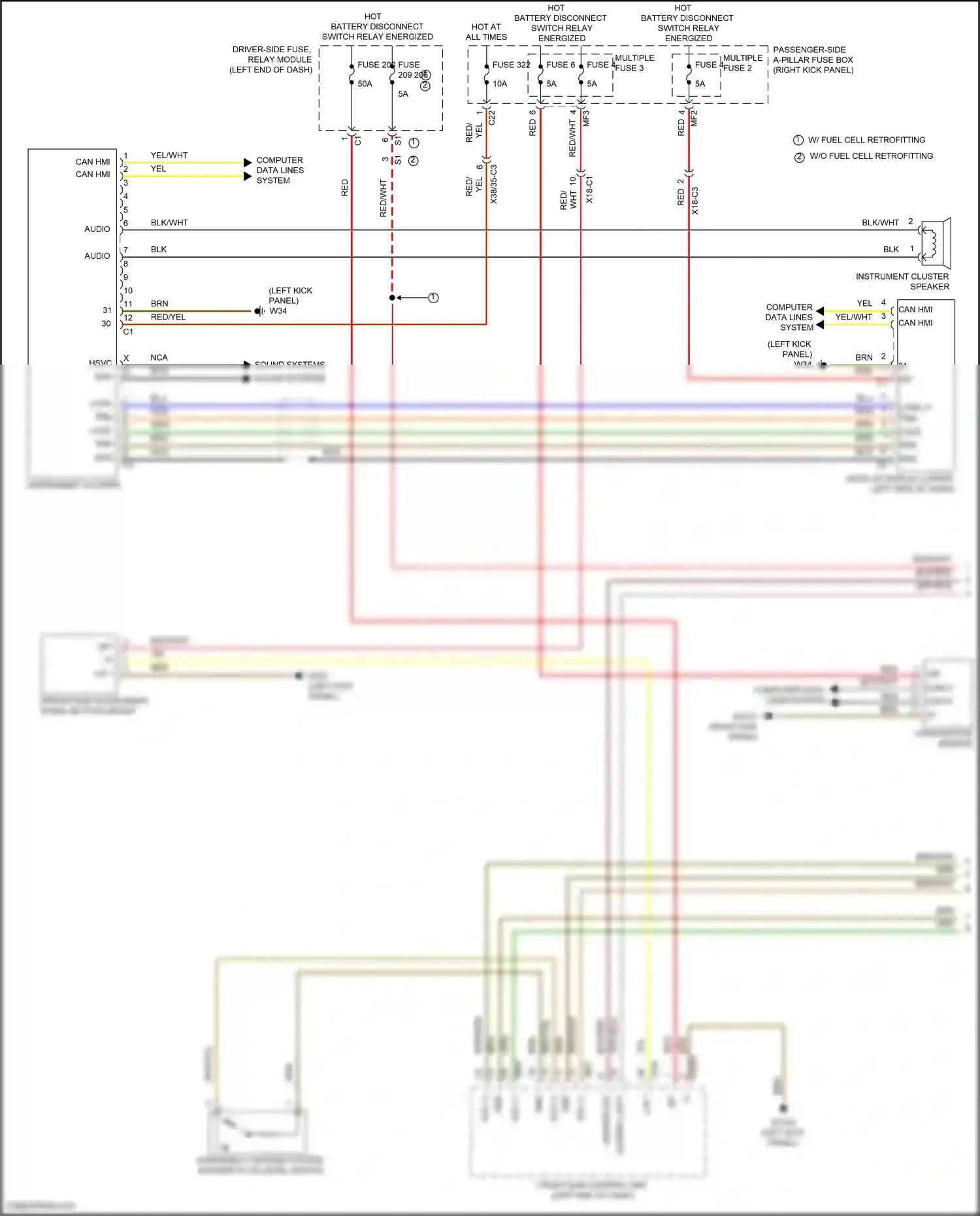 Wiring diagram computer data lines system for Mercedes-Benz GLC-class Coupe C253 facelift (2019-2023) (17 of 99)