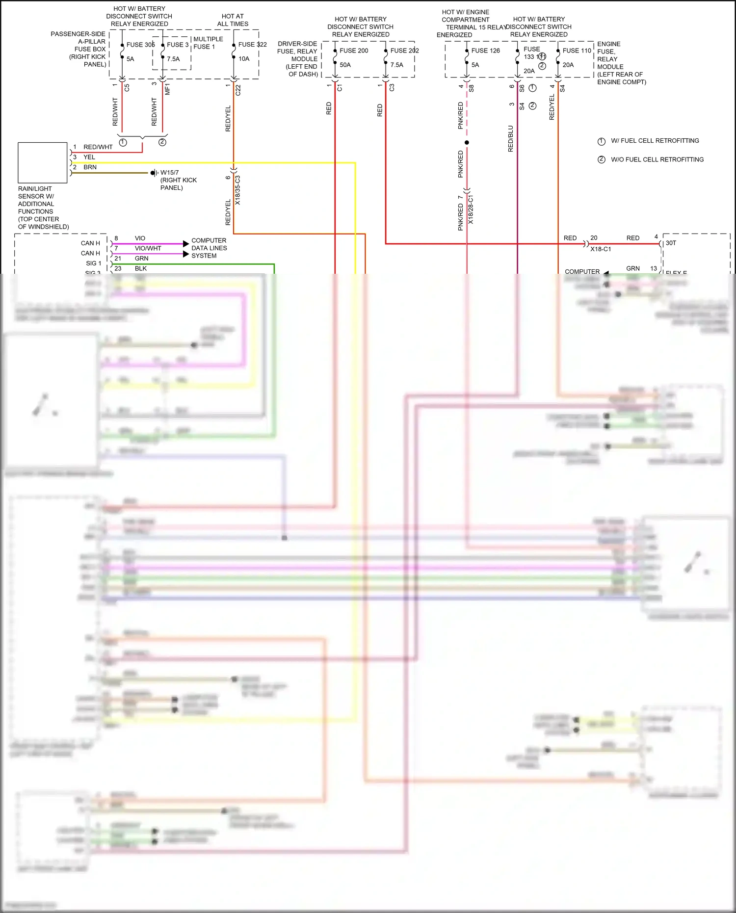 Wiring diagram computer data lines system for Mercedes-Benz GLC-class Coupe C253 facelift (2019-2023) (75 of 99)