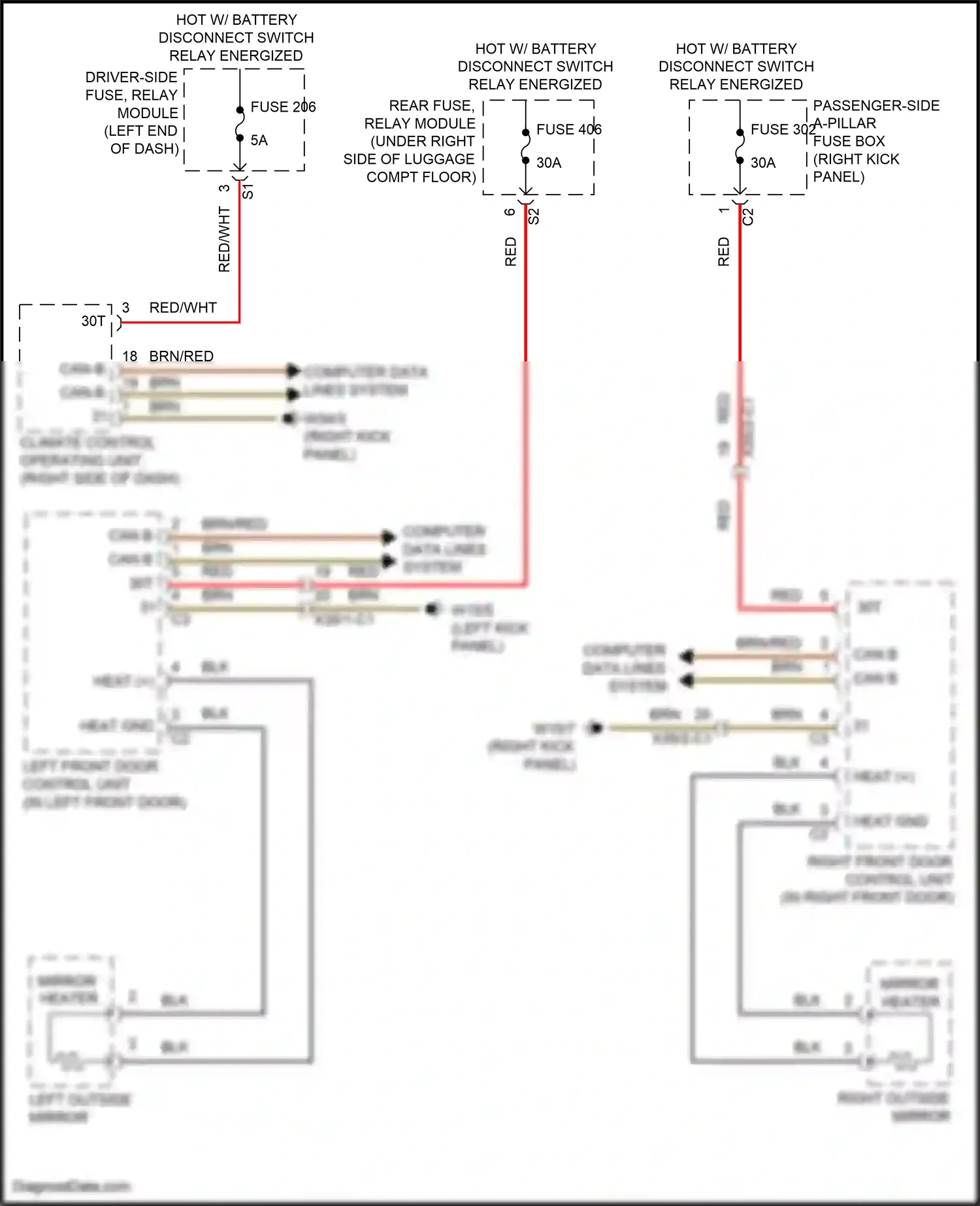 Wiring diagram computer data lines system for Mercedes-Benz GLC-class Coupe C253 facelift (2019-2023) (67 of 99)