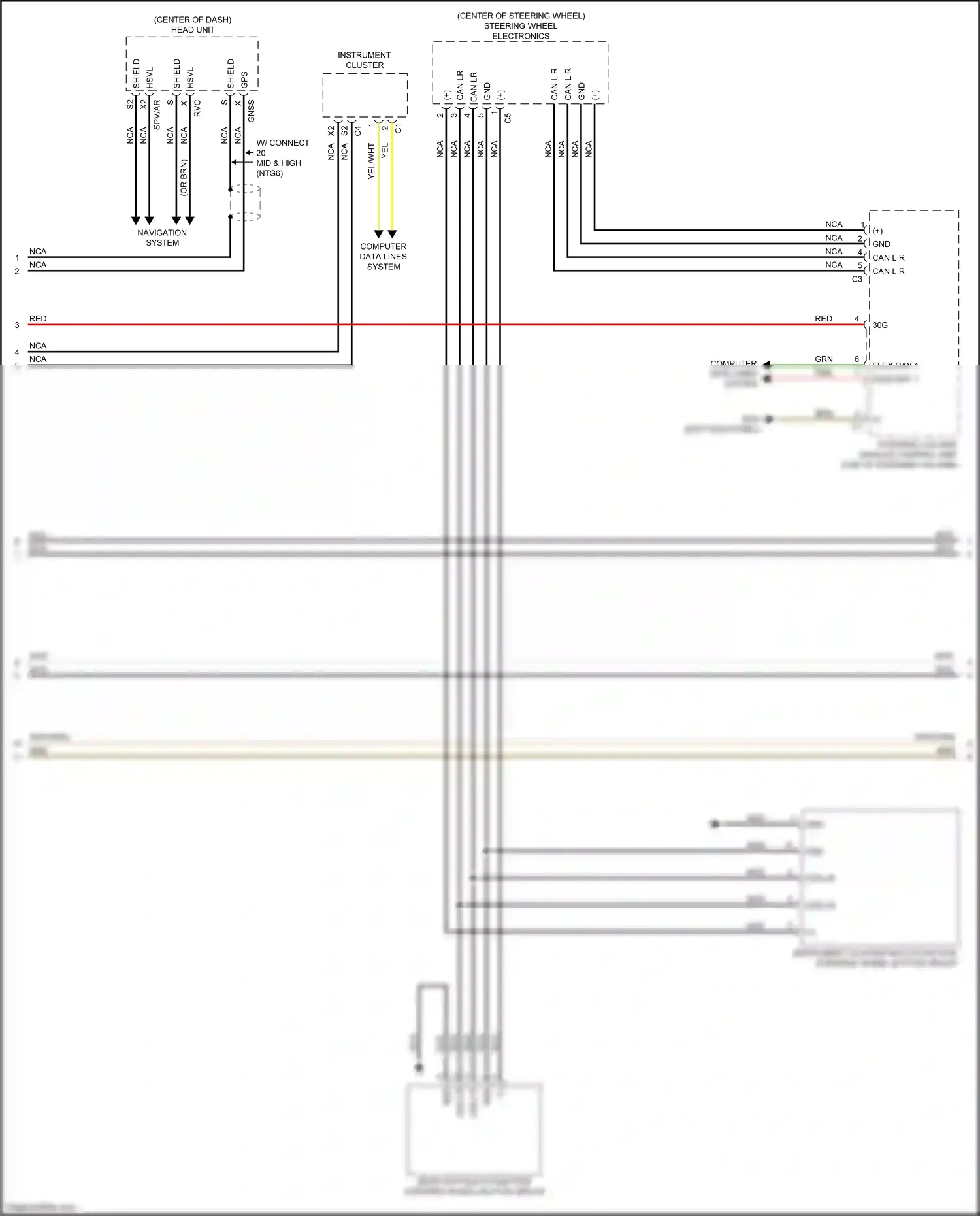 Wiring diagram computer data lines system for Mercedes-Benz GLC-class Coupe C253 facelift (2019-2023) (22 of 99)