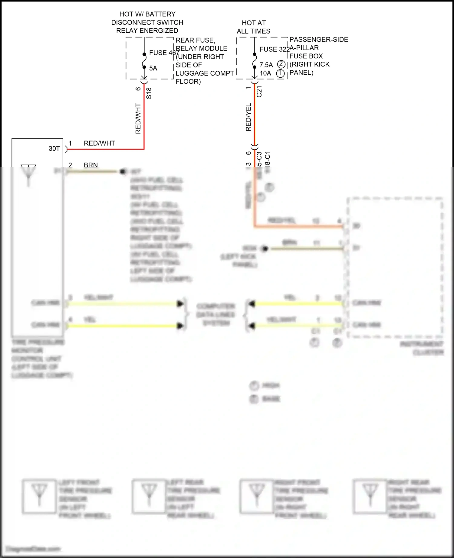 Wiring diagram computer data lines system for Mercedes-Benz GLC-class Coupe C253 facelift (2019-2023) (40 of 99)