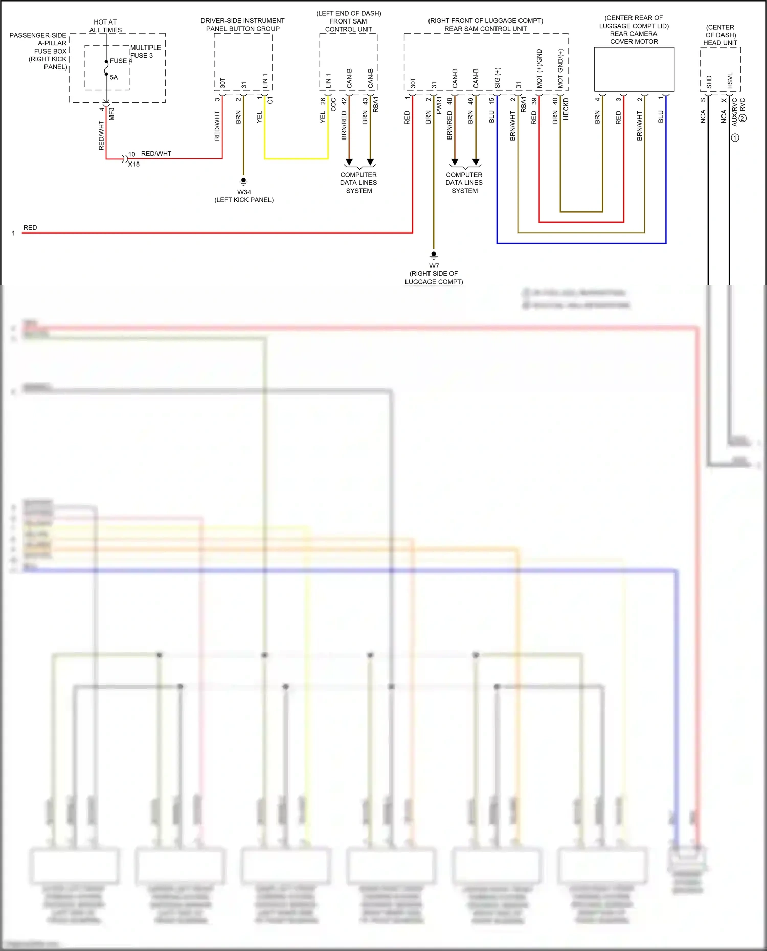 Wiring diagram computer data lines system for Mercedes-Benz GLC-class Coupe C253 facelift (2019-2023) (48 of 99)