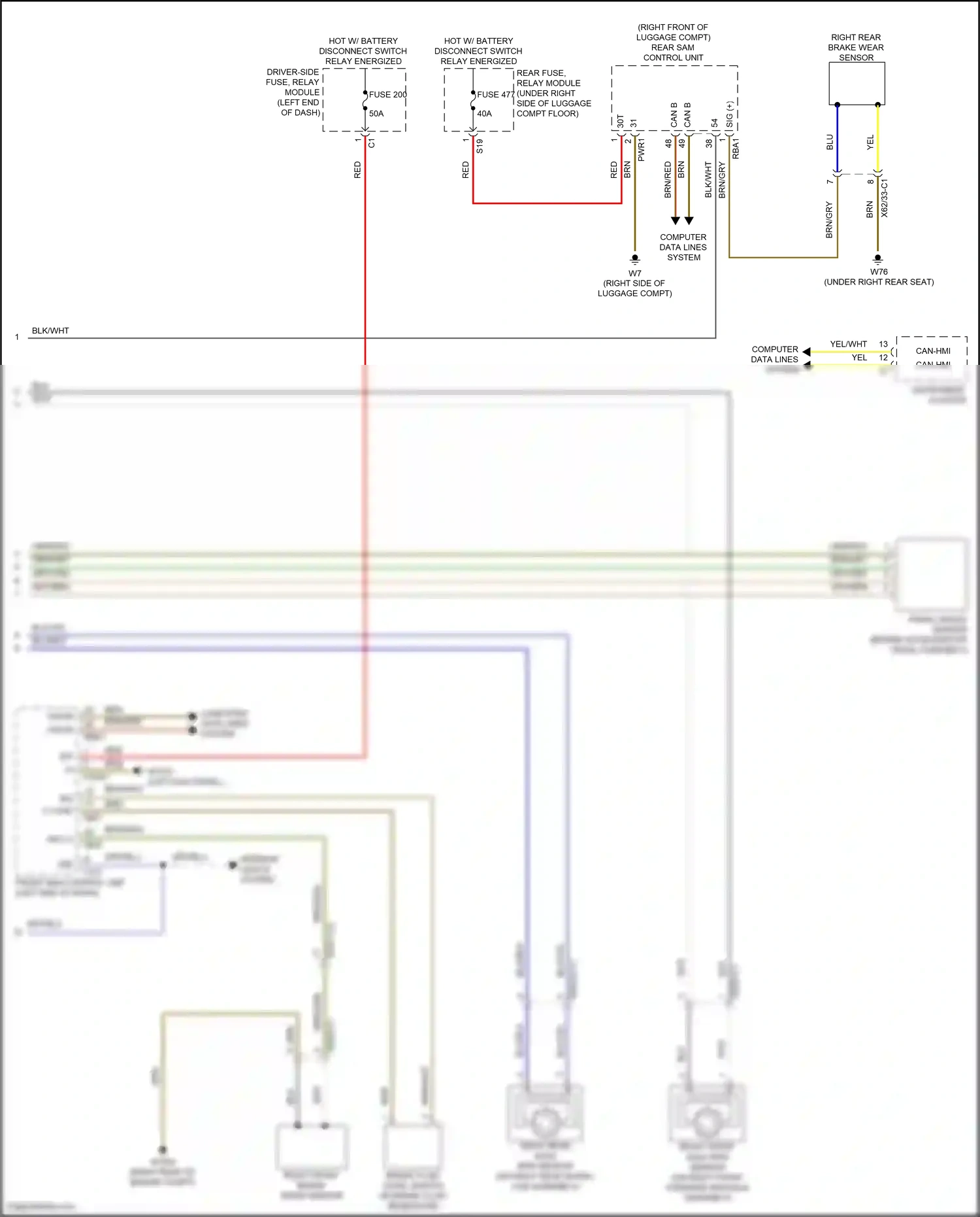 Wiring diagram computer data lines system for Mercedes-Benz GLC-class Coupe C253 facelift (2019-2023) (42 of 99)