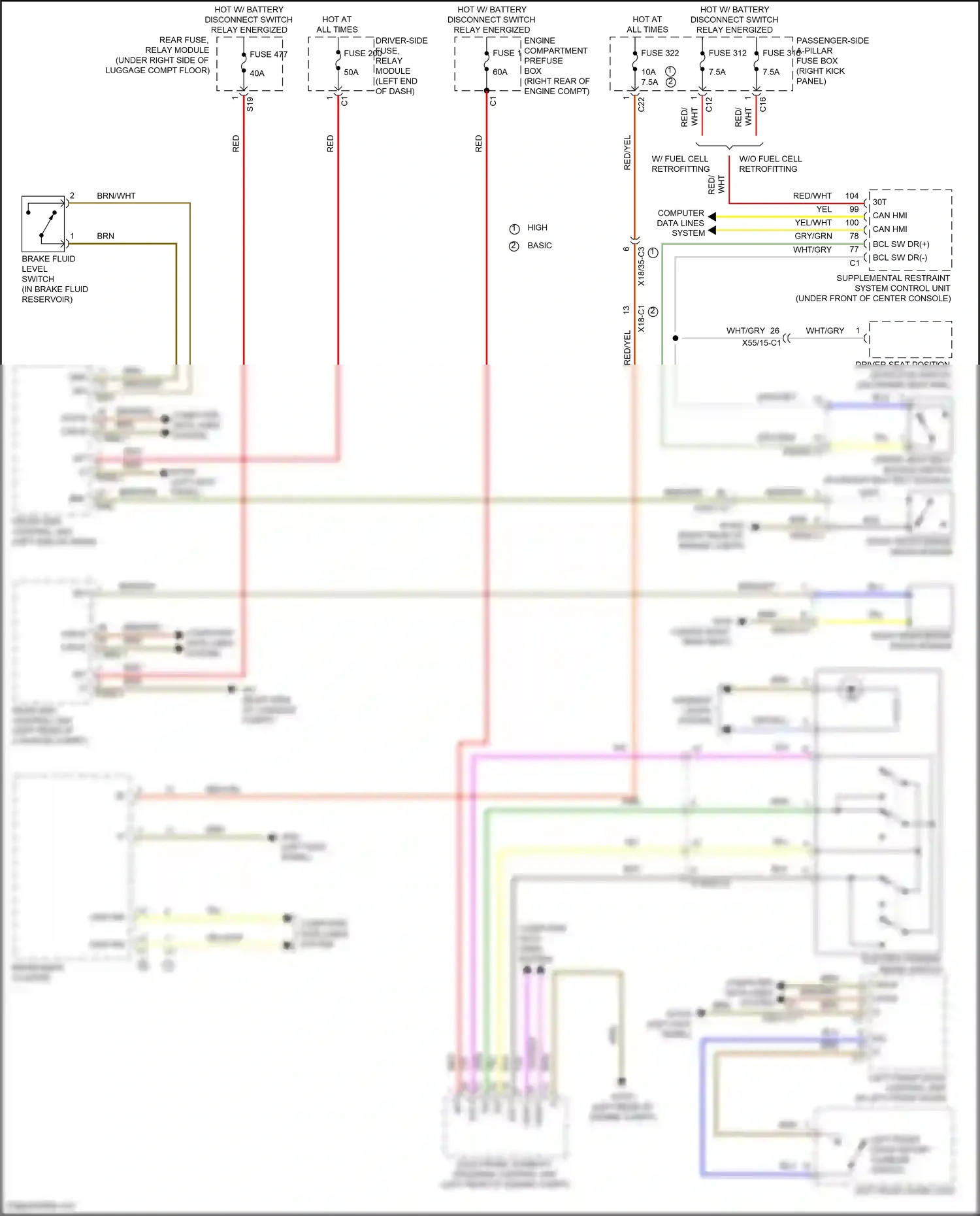 Wiring diagram computer data lines system for Mercedes-Benz GLC-class Coupe C253 facelift (2019-2023) (39 of 99)
