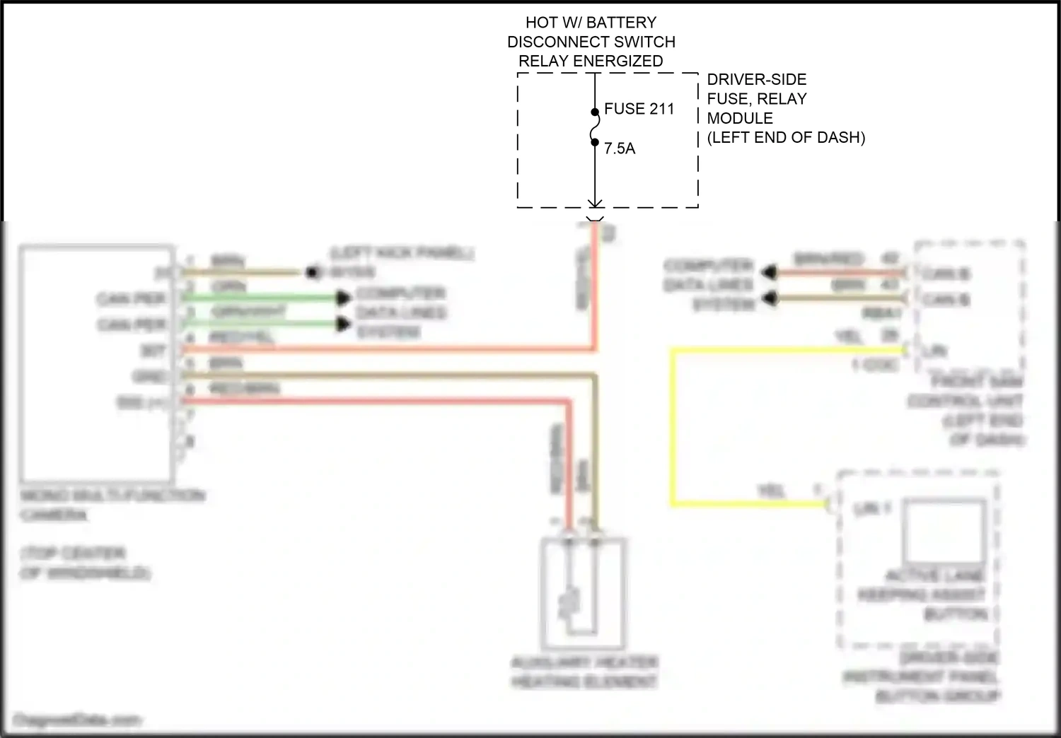 Wiring diagram computer data lines system for Mercedes-Benz GLC-class Coupe C253 facelift (2019-2023) (58 of 99)
