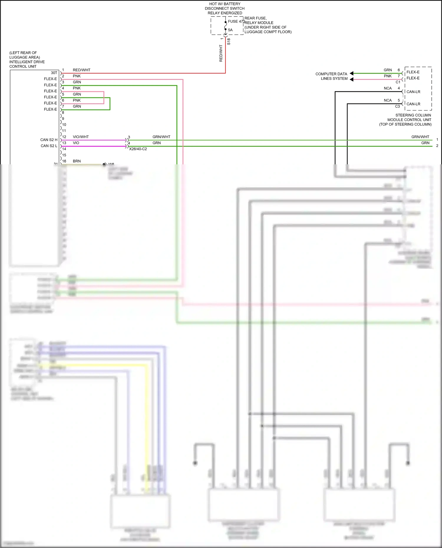 Wiring diagram computer data lines system for Mercedes-Benz GLC-class Coupe C253 facelift (2019-2023) (53 of 99)