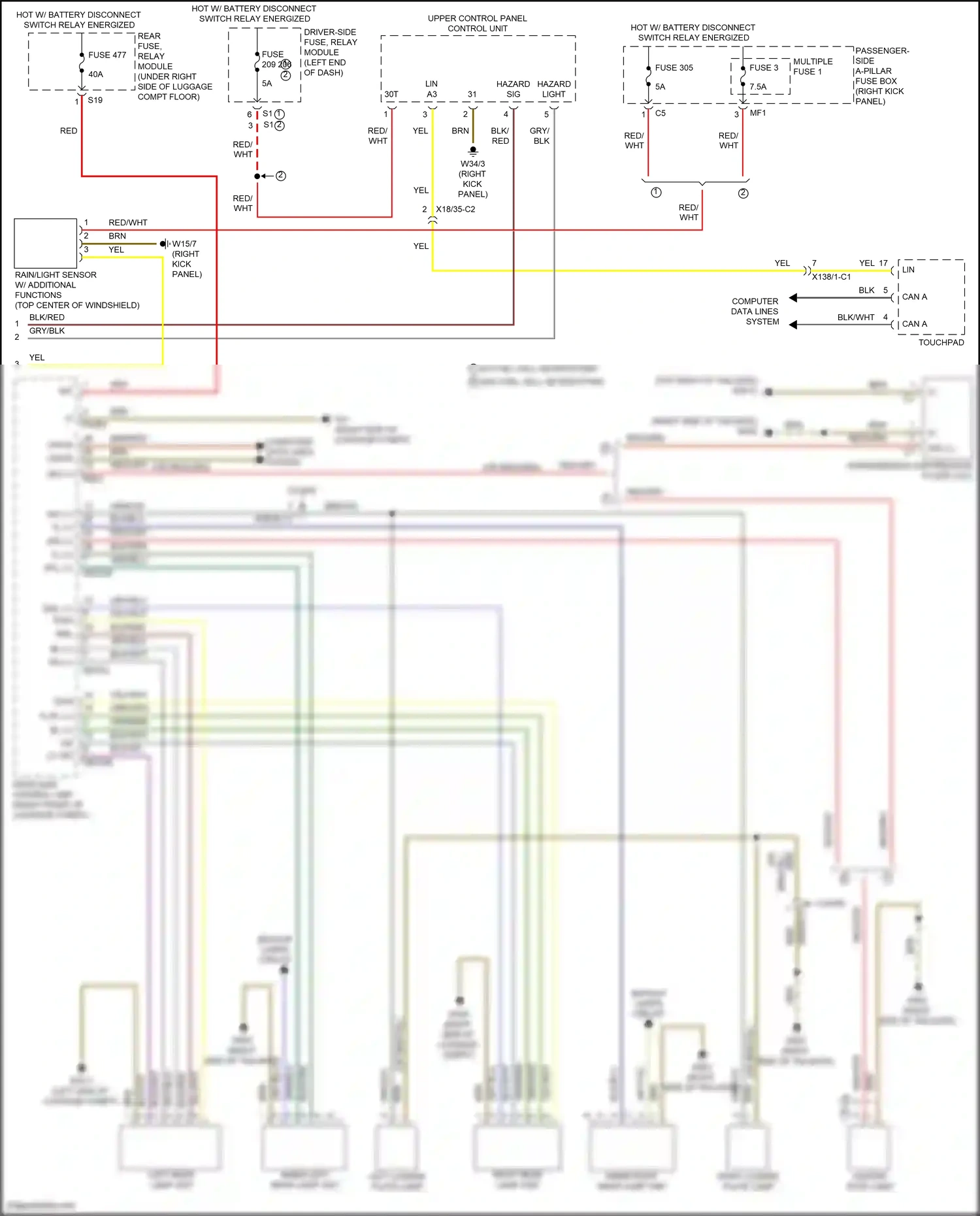 Wiring diagram computer data lines system for Mercedes-Benz GLC-class Coupe C253 facelift (2019-2023) (27 of 99)