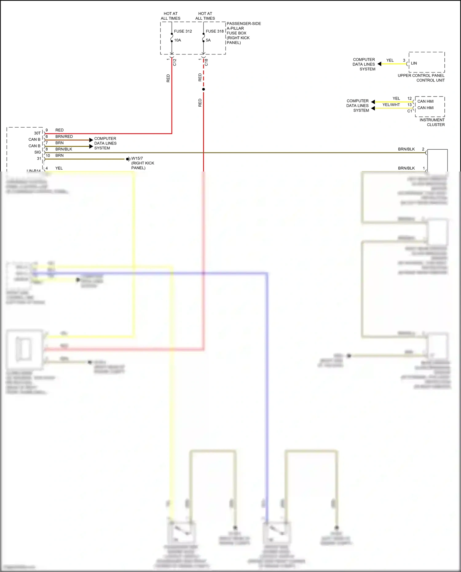 Wiring diagram computer data lines system for Mercedes-Benz GLC-class Coupe C253 facelift (2019-2023) (81 of 99)