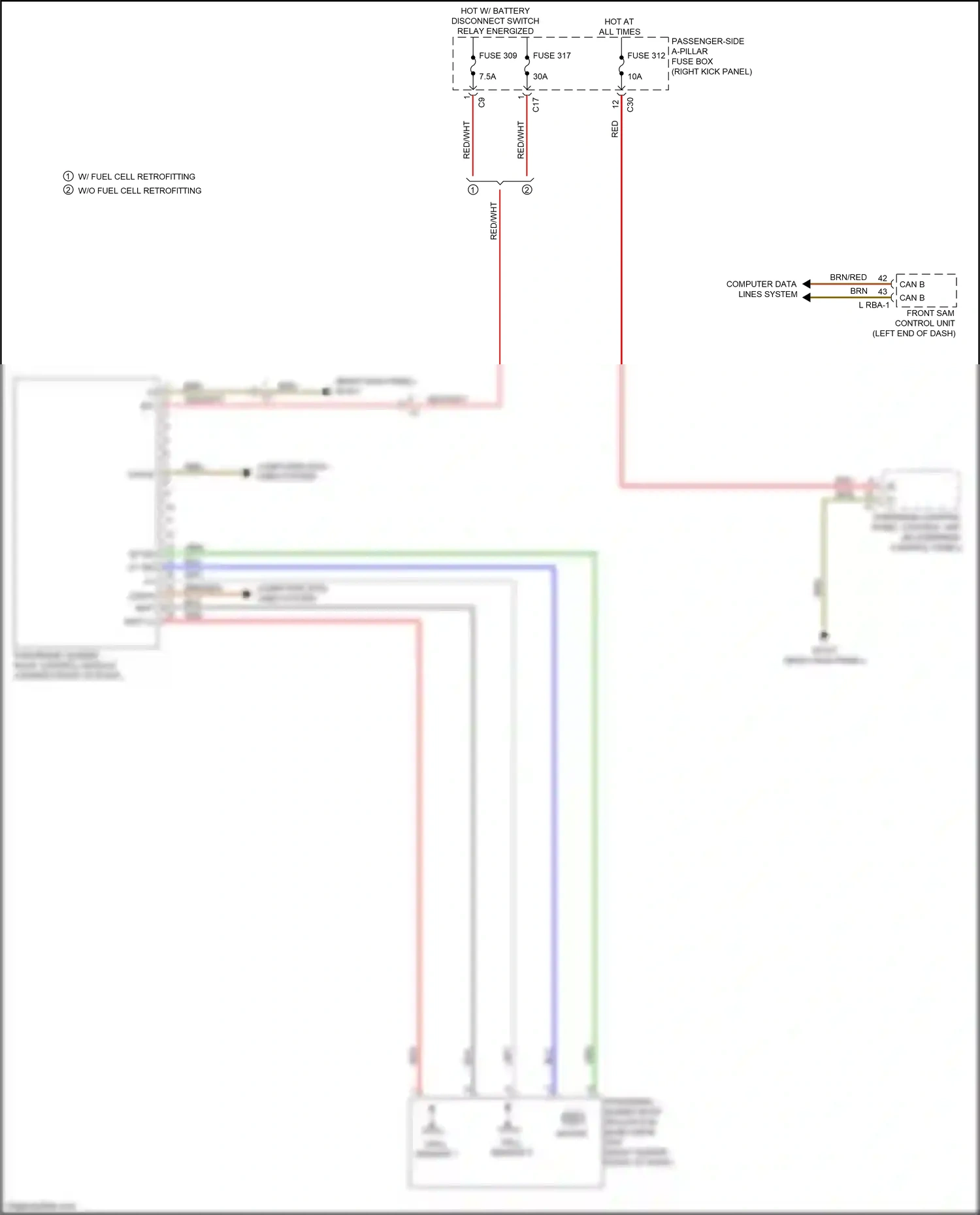 Wiring diagram computer data lines system for Mercedes-Benz GLC-class Coupe C253 facelift (2019-2023) (87 of 99)