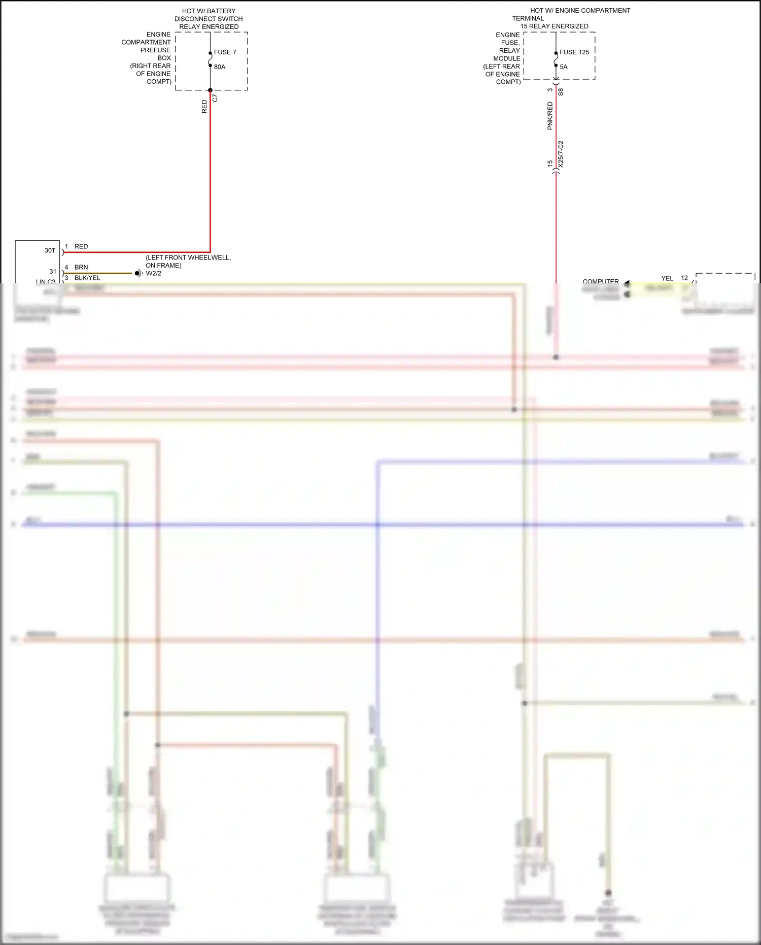 Wiring diagram computer data lines system for Mercedes-Benz GLC-class Coupe C253 facelift (2019-2023) (98 of 99)
