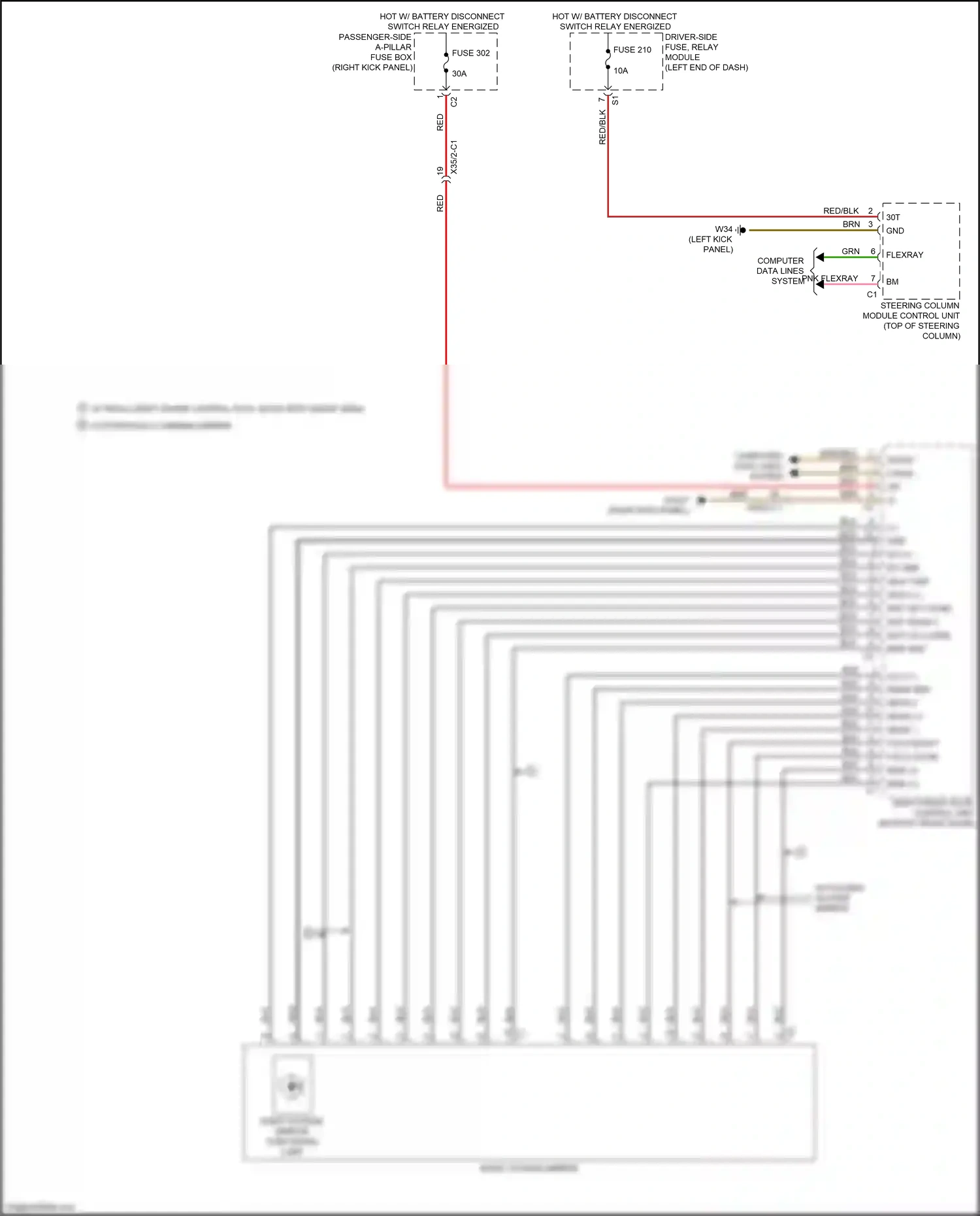 Wiring diagram computer data lines system for Mercedes-Benz GLC-class Coupe C253 facelift (2019-2023) (6 of 99)