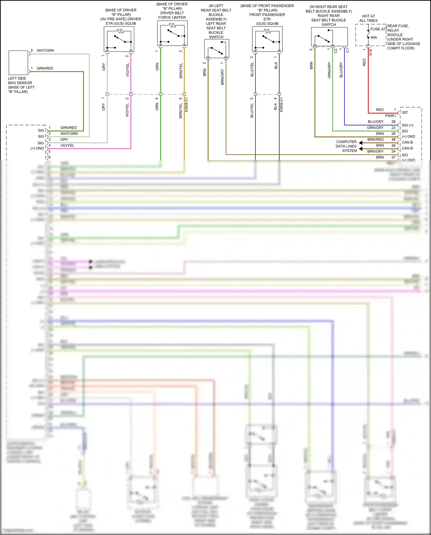 Wiring diagram computer data lines system for Mercedes-Benz GLC-class Coupe C253 facelift (2019-2023) (18 of 99)
