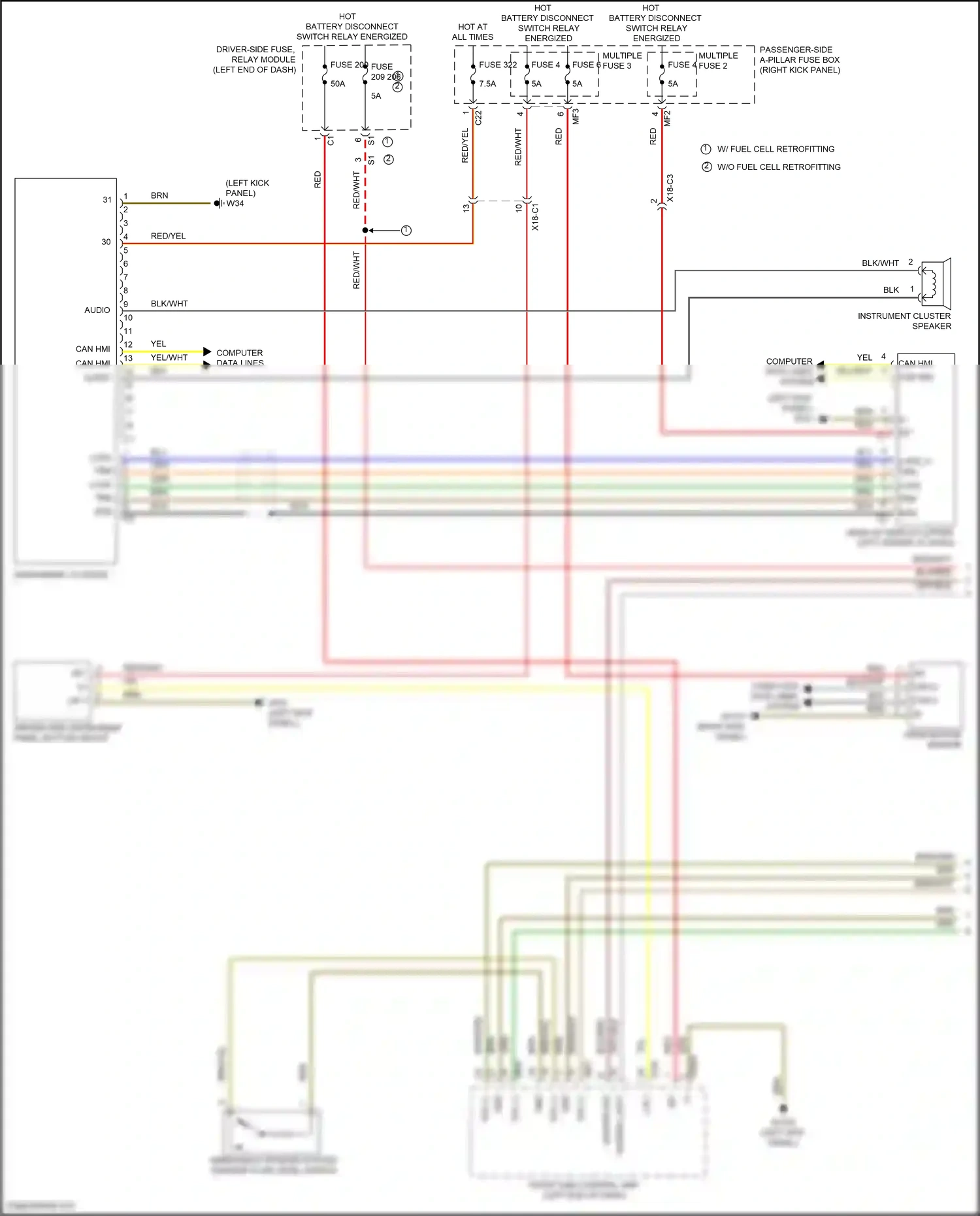 Wiring diagram computer data lines system for Mercedes-Benz GLC-class Coupe C253 facelift (2019-2023) (15 of 99)