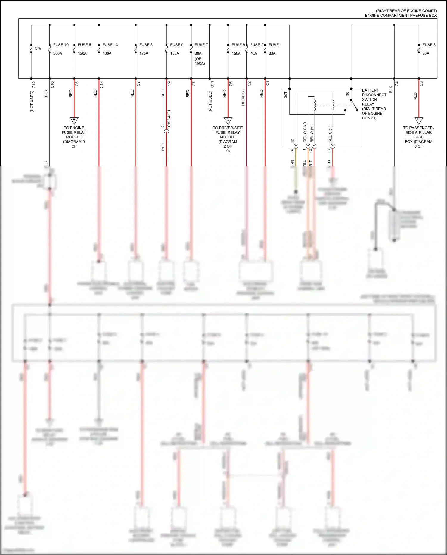 Wiring diagram electronic stability program control unit for Mercedes-Benz GLC-class Coupe C253 facelift (2019-2023) (8 of 16)