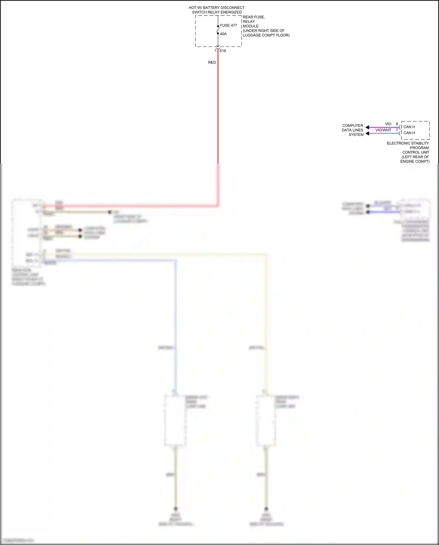 Wiring diagram electronic stability program control unit for Mercedes-Benz GLC-class Coupe C253 facelift (2019-2023) (1 of 16)